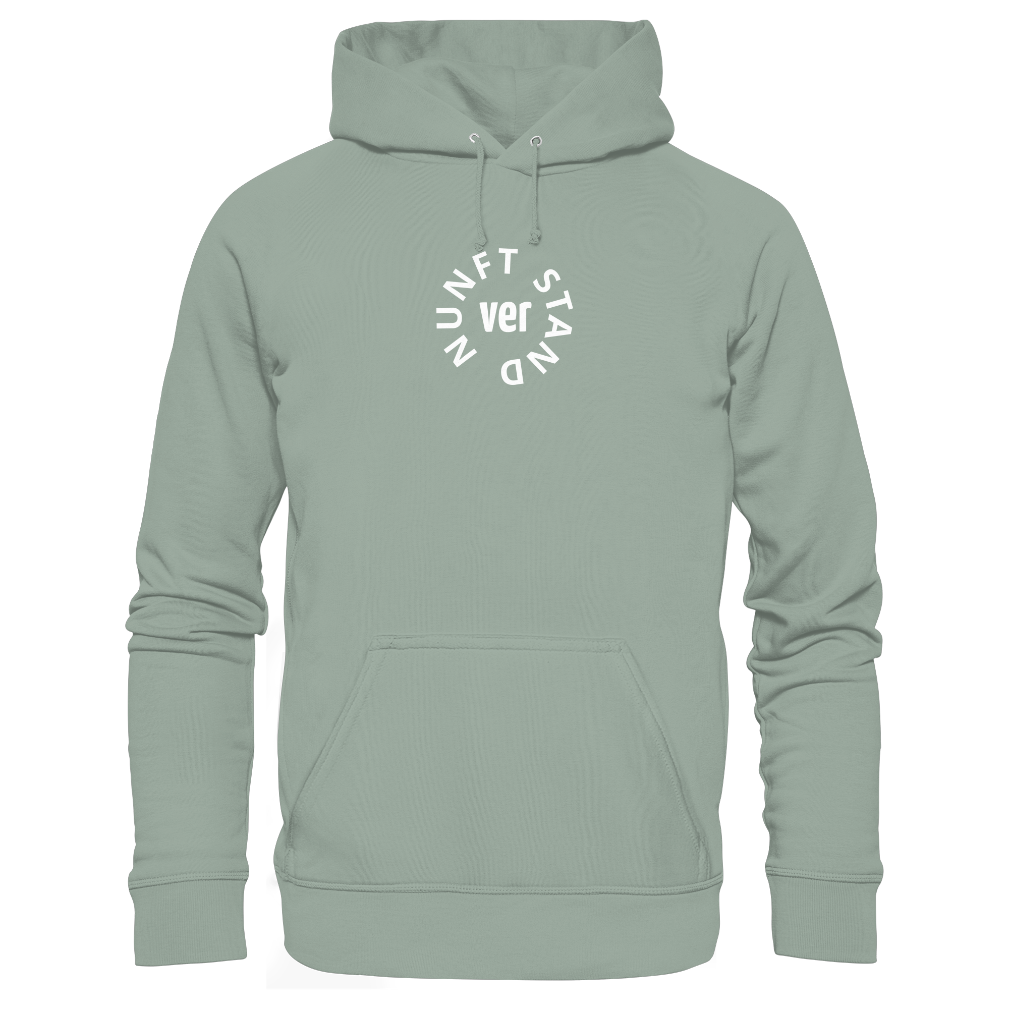 WHITE FRONT (K4) - Organic Hoodie