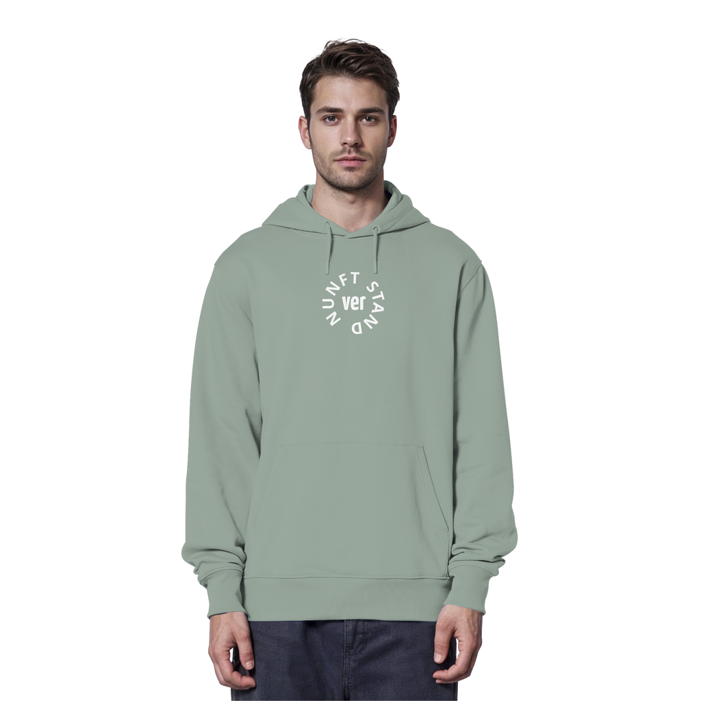 WHITE FRONT (K4) - Organic Hoodie