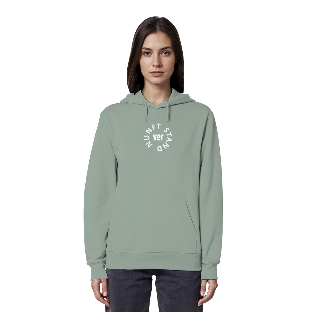 WHITE FRONT (K4) - Organic Hoodie