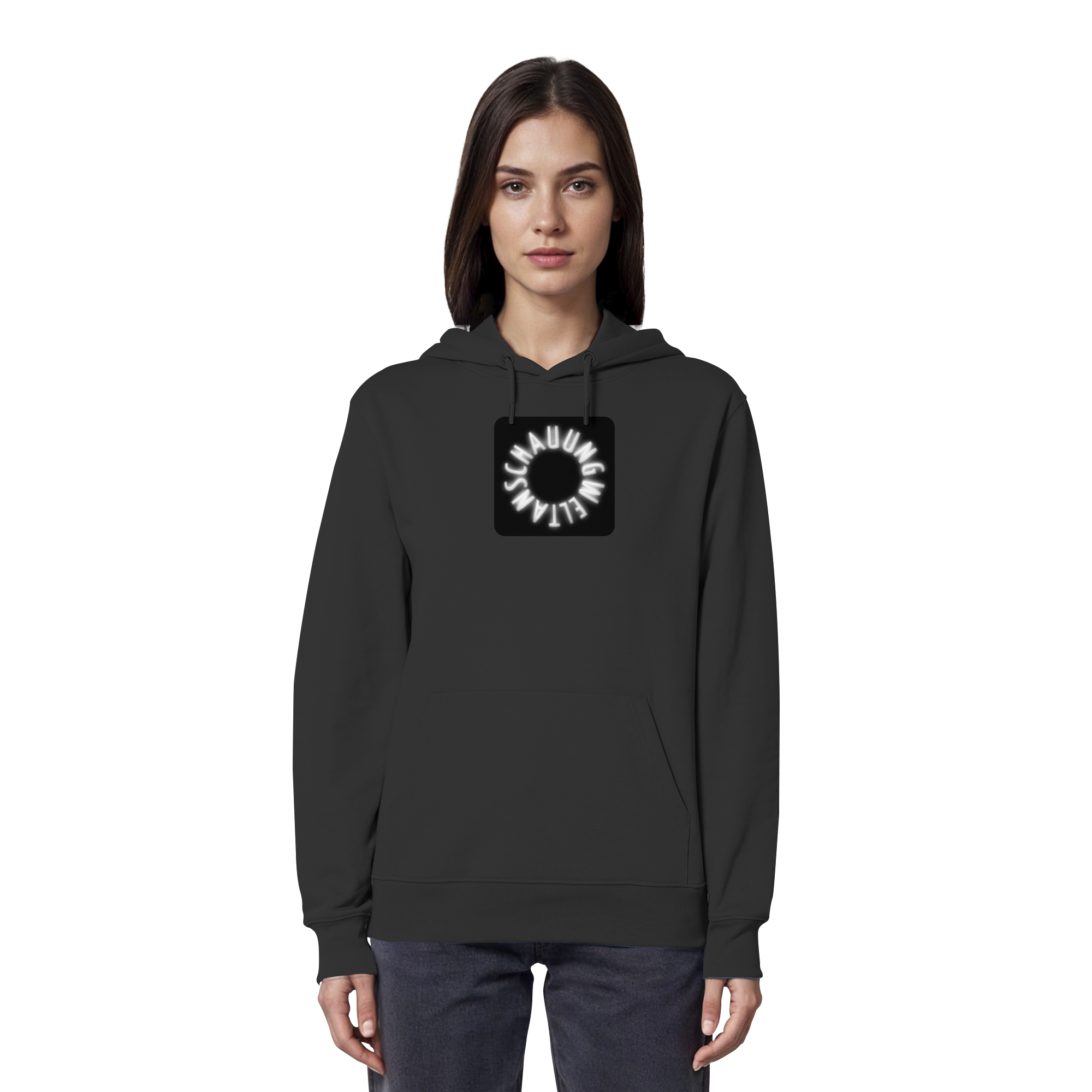 WHITE FRONT (K5) - Organic Hoodie