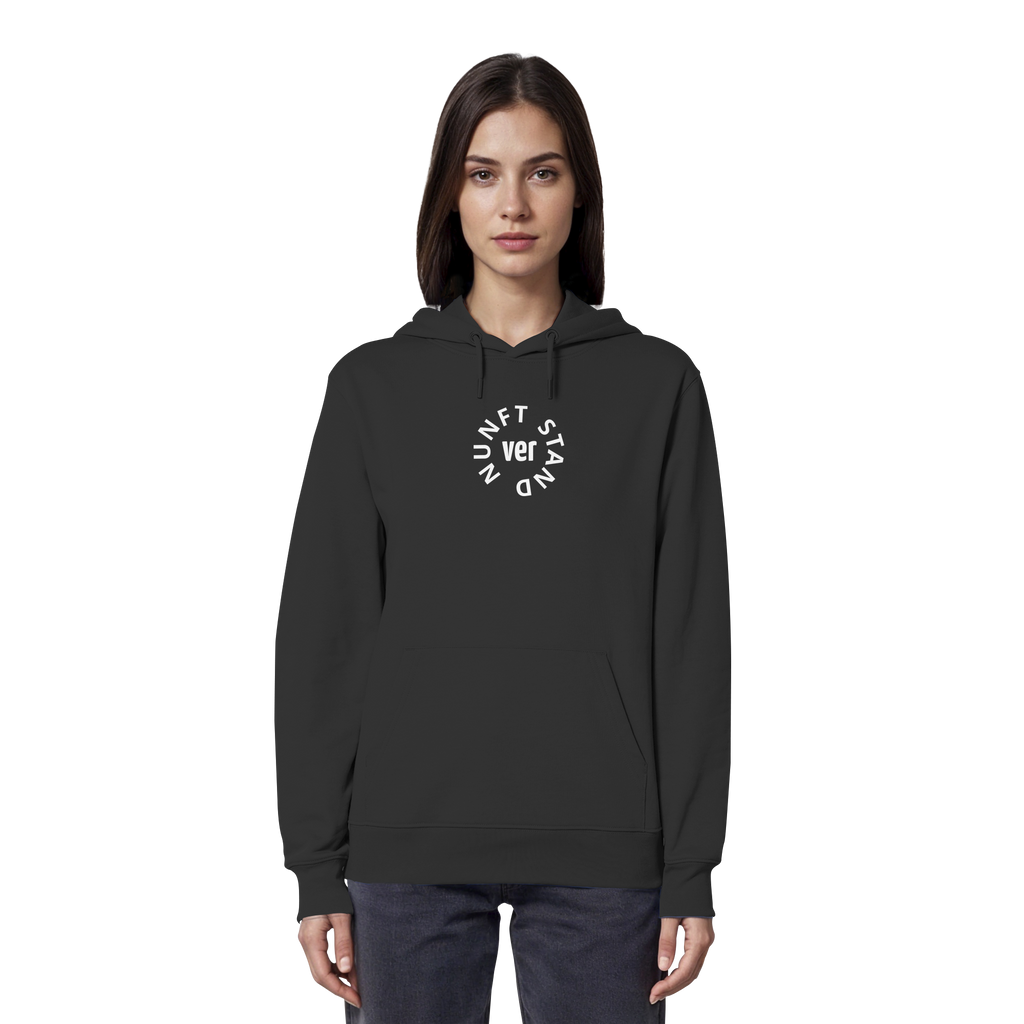 WHITE FRONT (K4) - Organic Hoodie