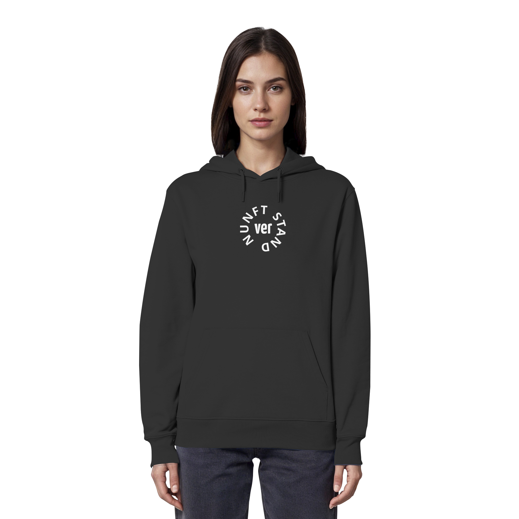 WHITE FRONT (K4) - Organic Hoodie