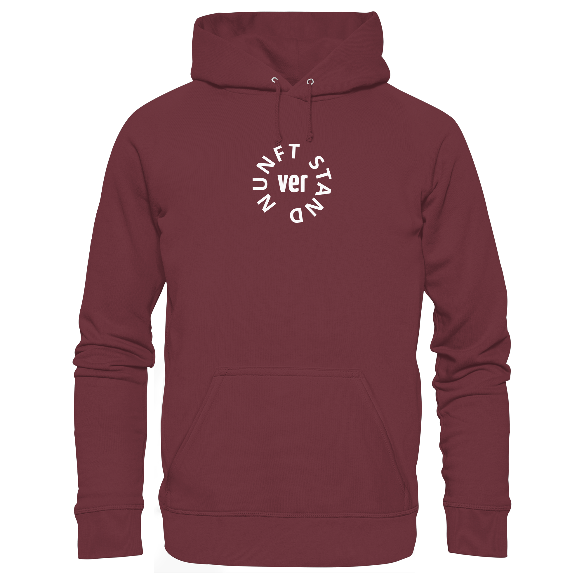 WHITE FRONT (K4) - Organic Hoodie