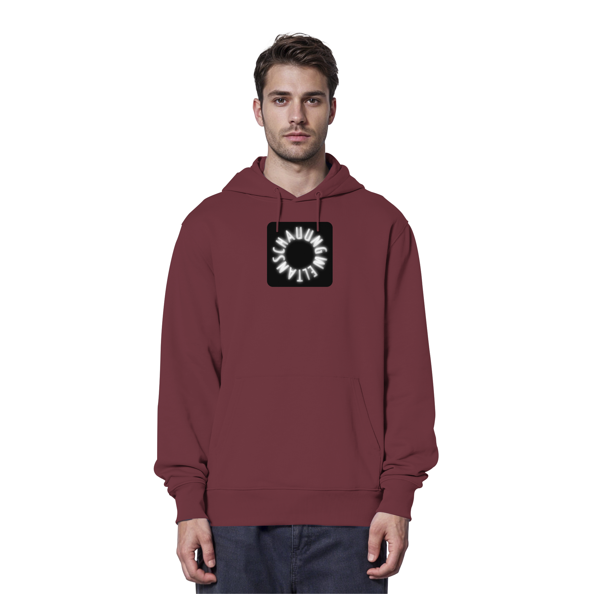 WHITE FRONT (K5) - Organic Hoodie