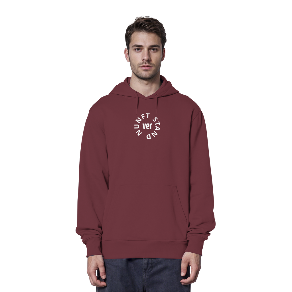 WHITE FRONT (K4) - Organic Hoodie
