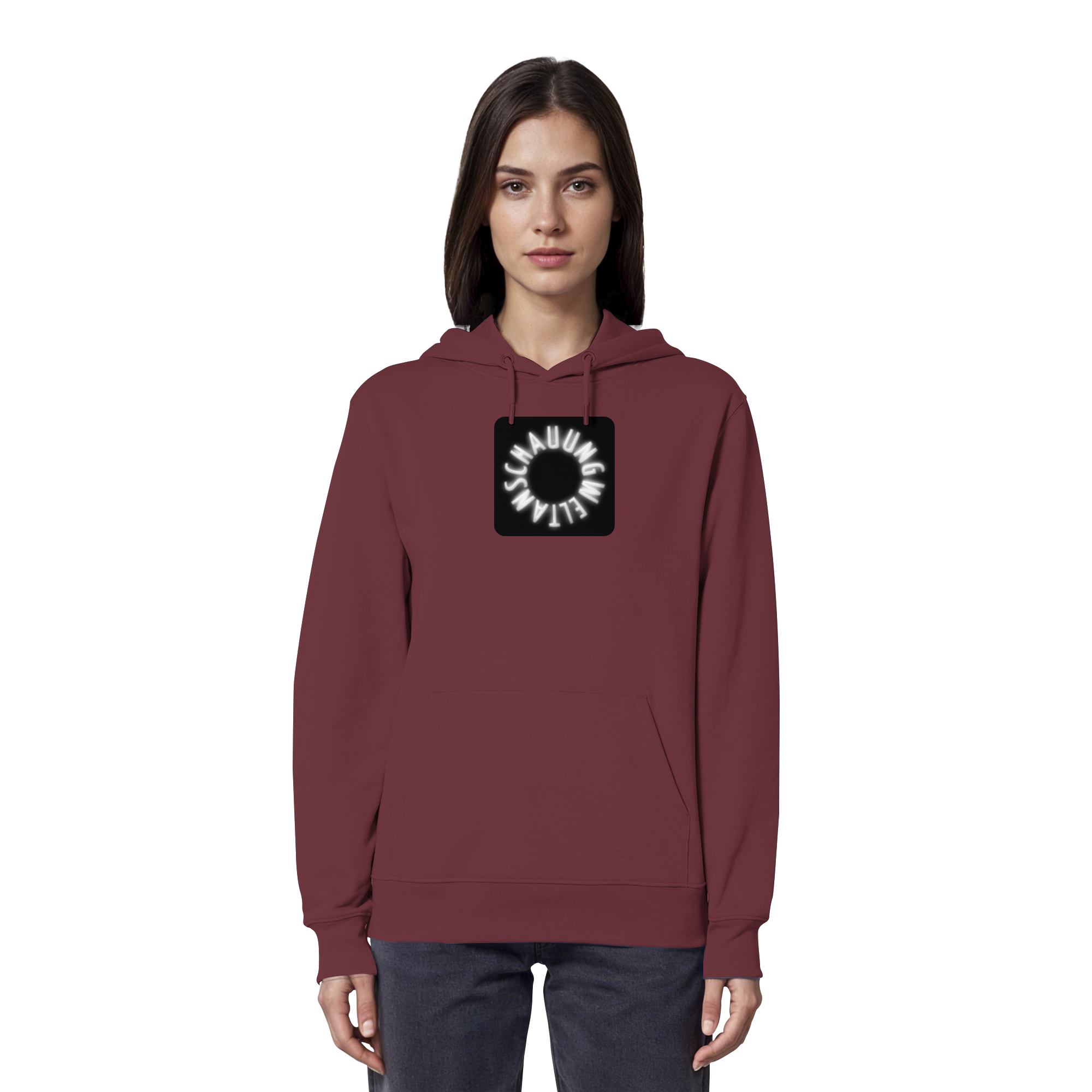WHITE FRONT (K5) - Organic Hoodie