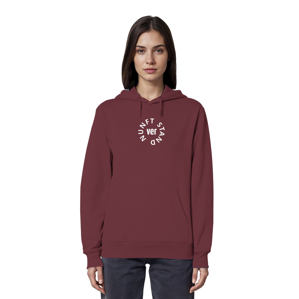 WHITE FRONT (K4) - Organic Hoodie