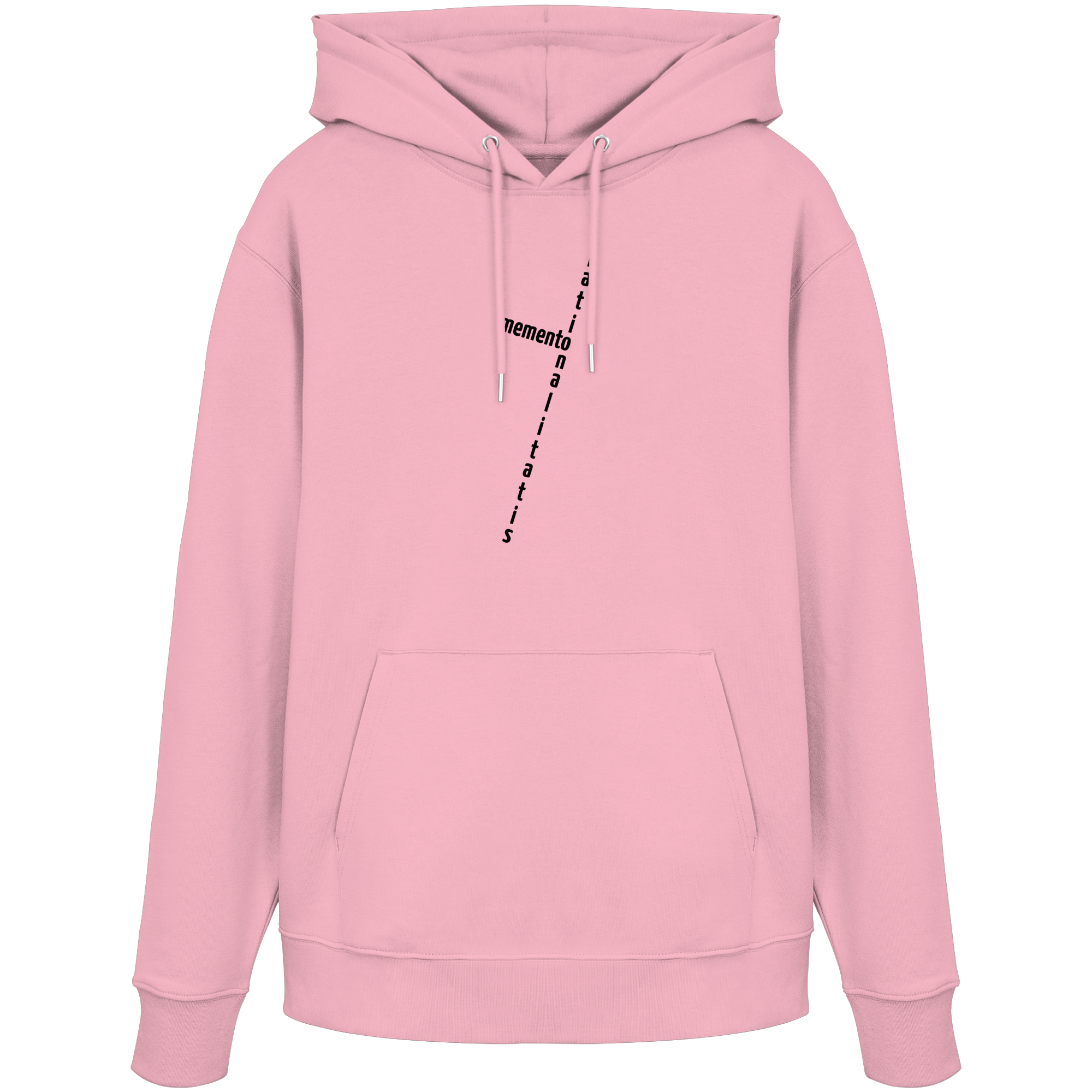 BLACK FRONT (K2) - Organic Hoodie