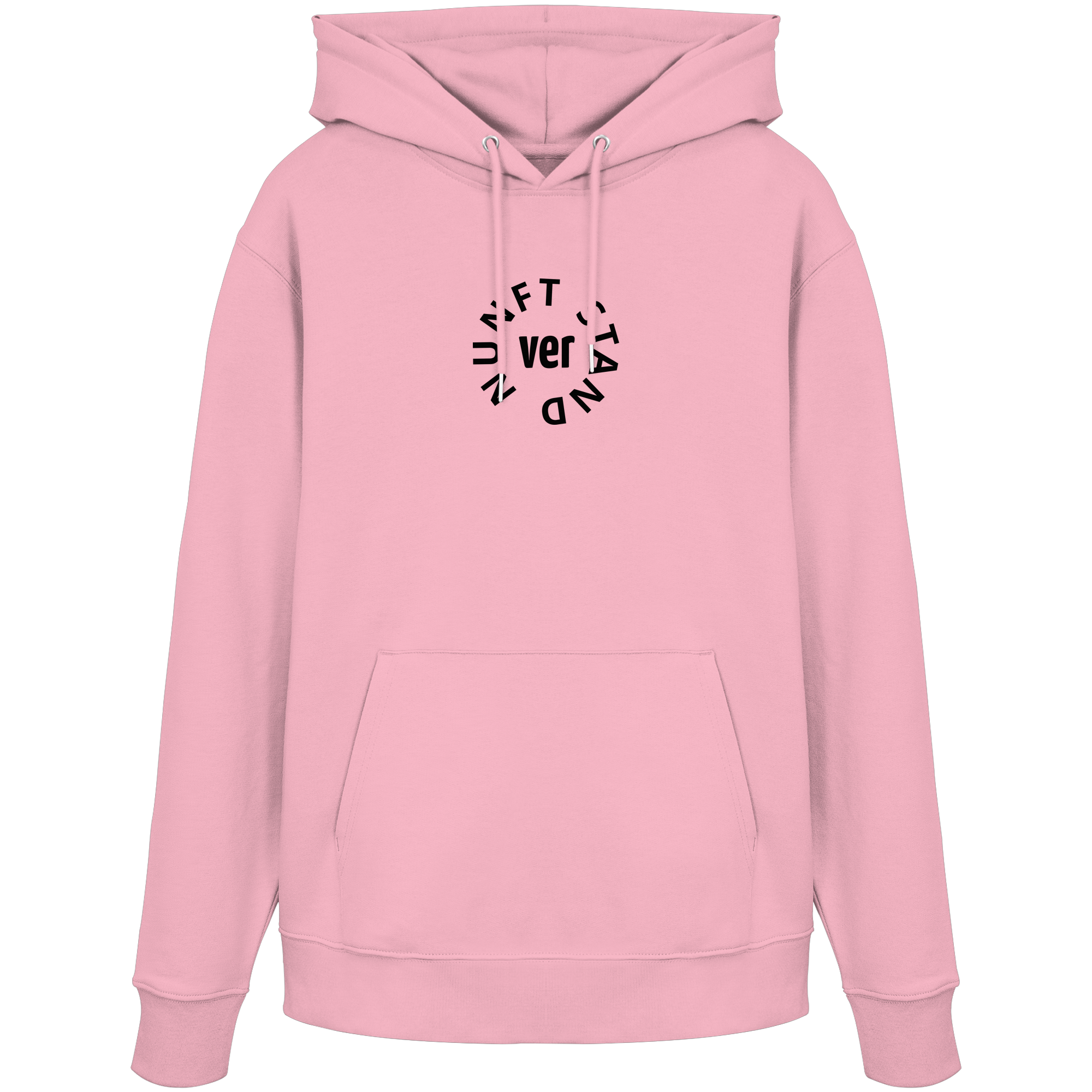 BLACK FRONT (K4) - Organic Hoodie