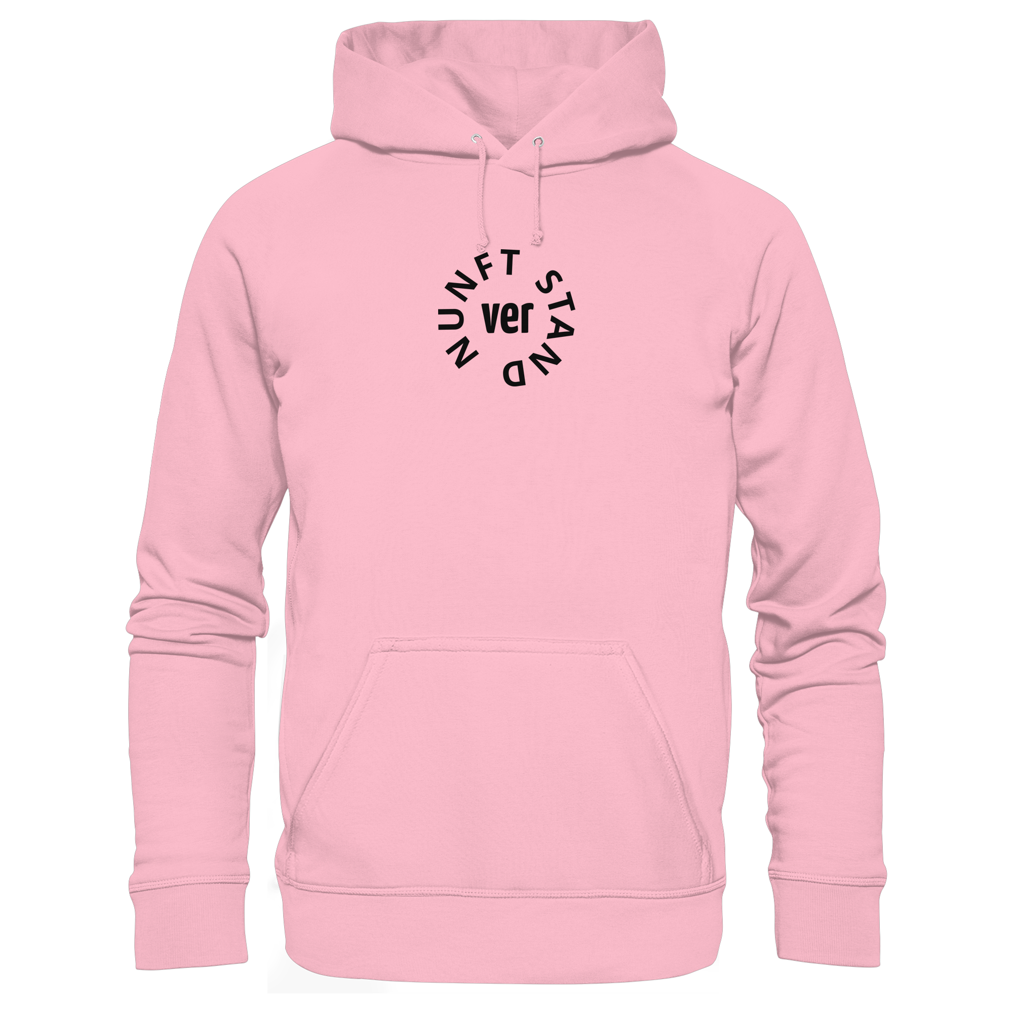 BLACK FRONT (K4) - Organic Hoodie