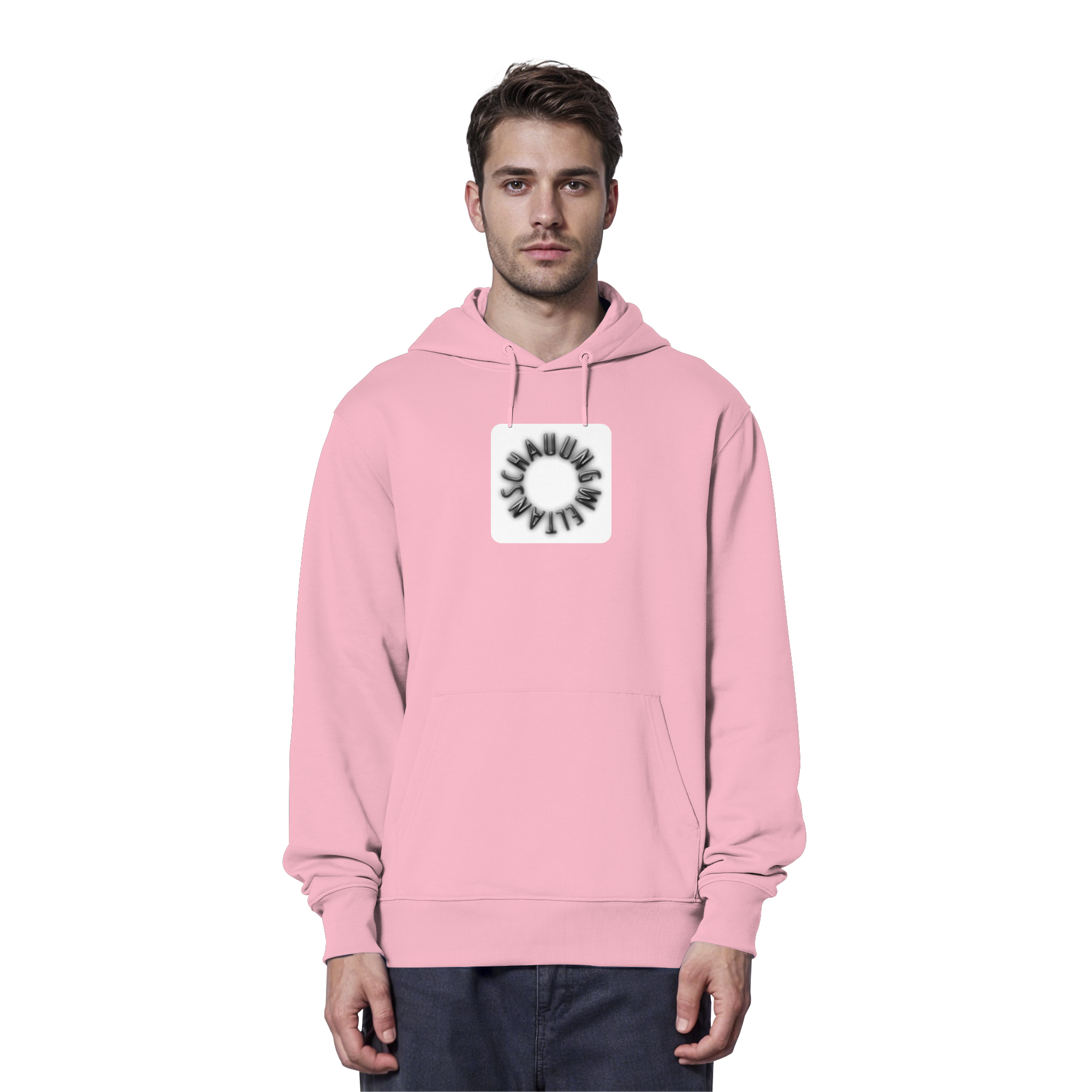 BLACK FRONT (K5) - Organic Hoodie