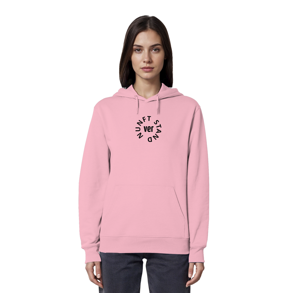 BLACK FRONT (K4) - Organic Hoodie