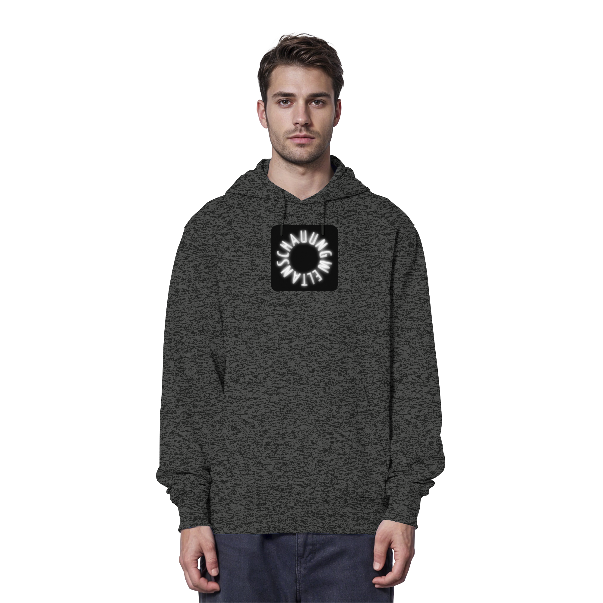 WHITE FRONT (K5) - Organic Hoodie
