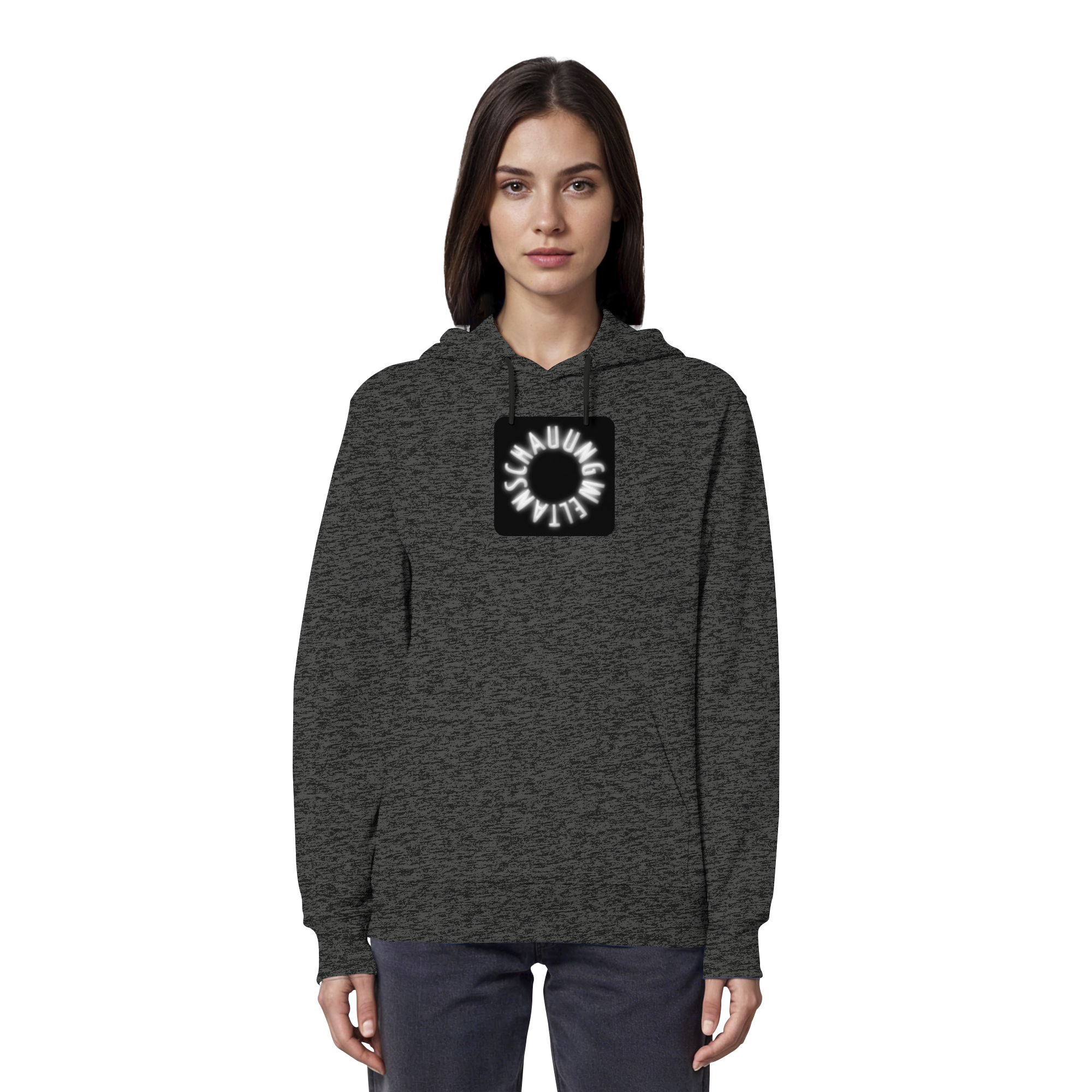 WHITE FRONT (K5) - Organic Hoodie