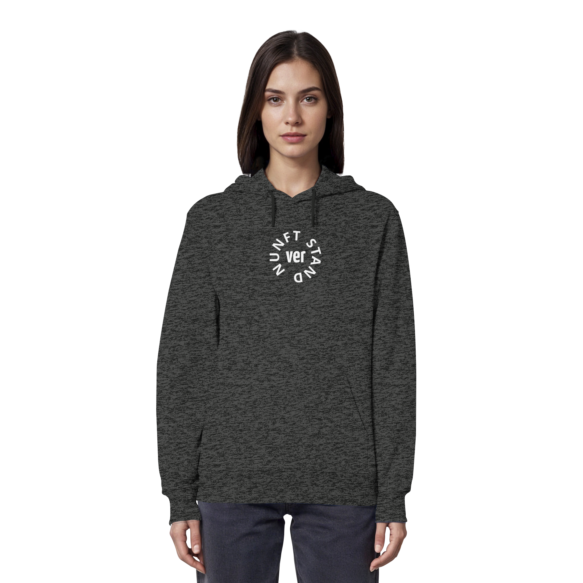 WHITE FRONT (K4) - Organic Hoodie
