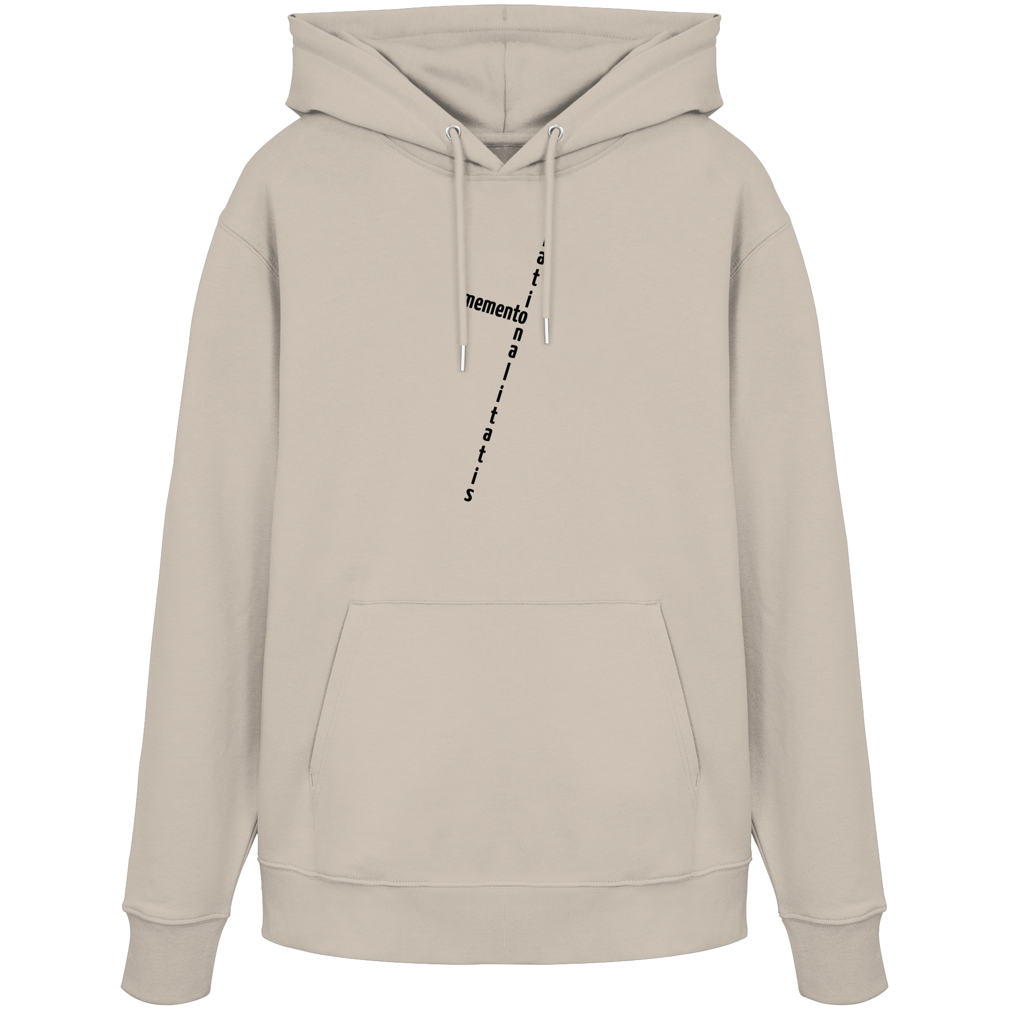 BLACK FRONT (K2) - Organic Hoodie