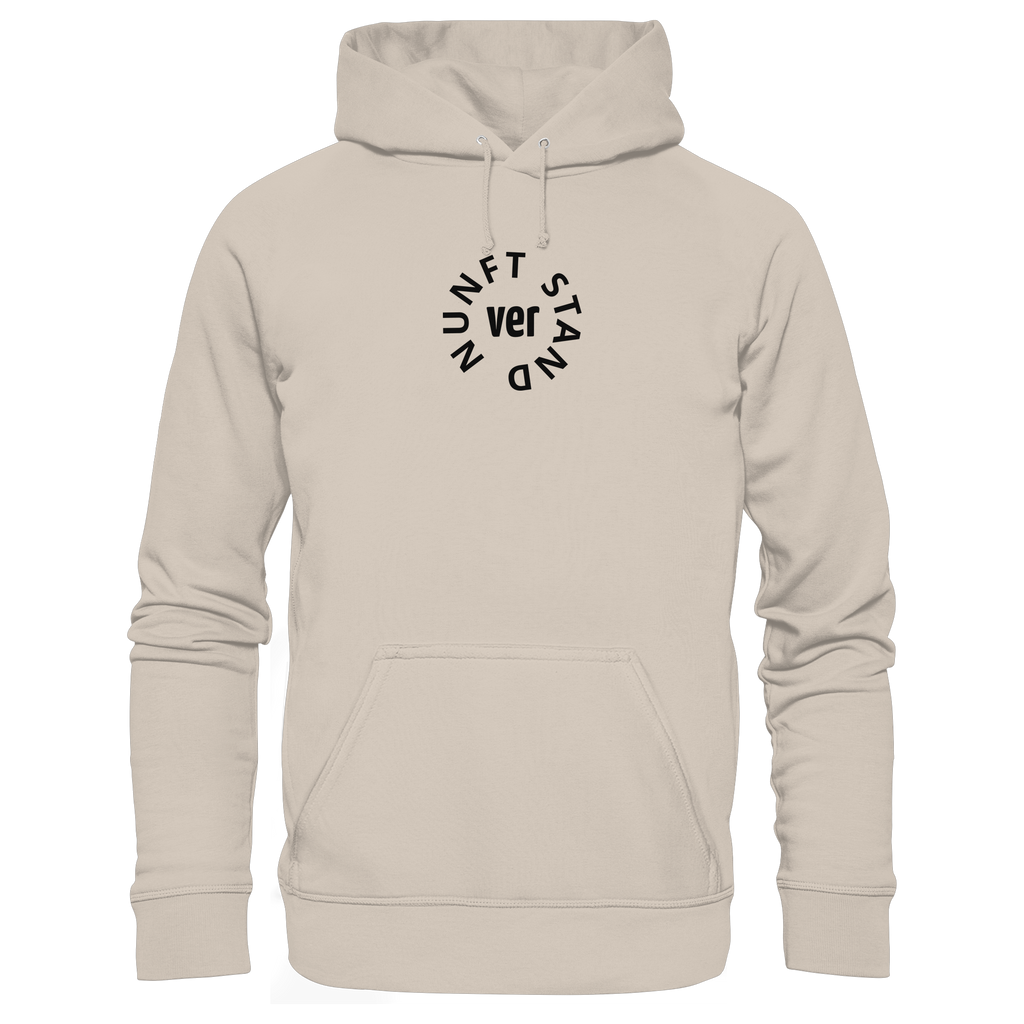 BLACK FRONT (K4) - Organic Hoodie