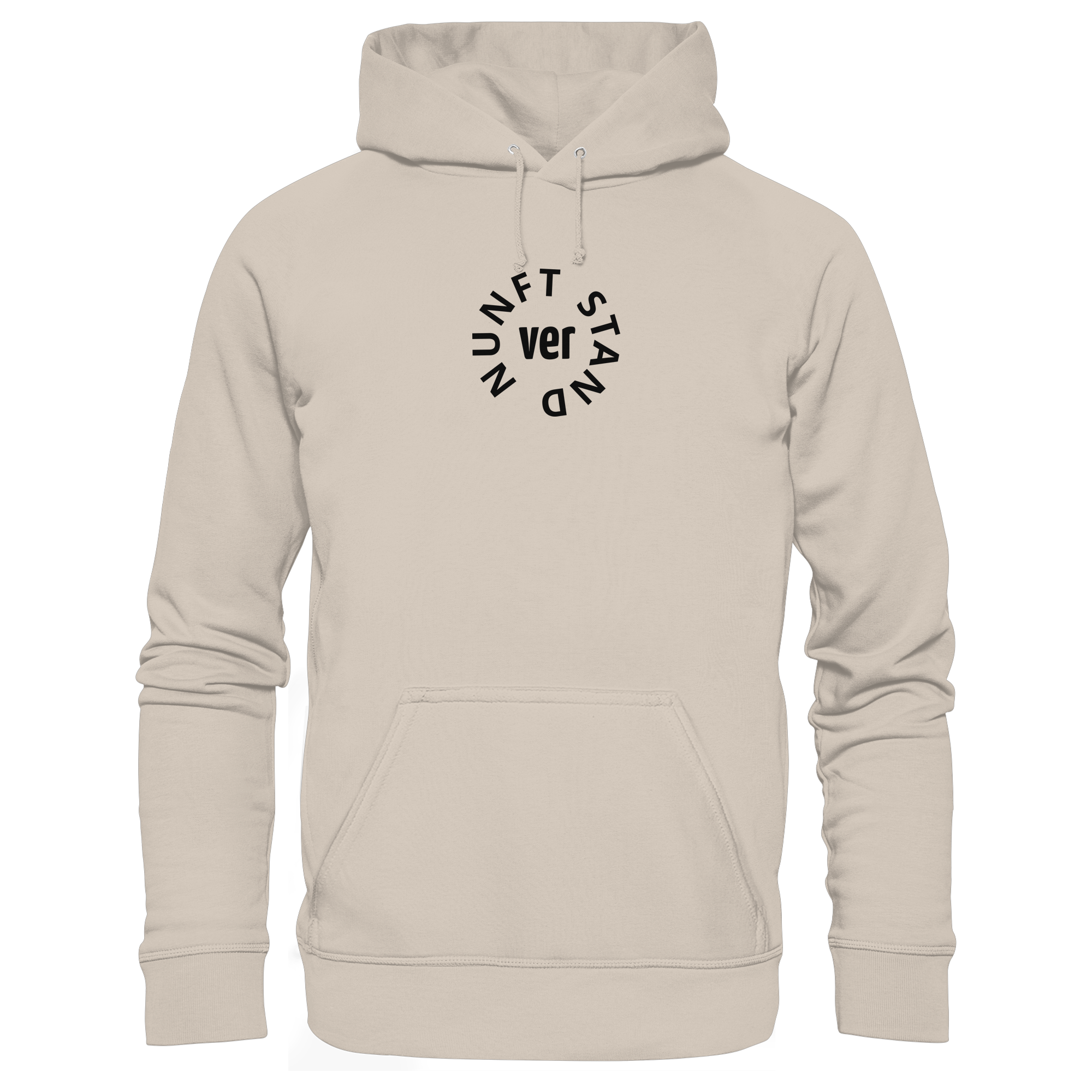 BLACK FRONT (K4) - Organic Hoodie