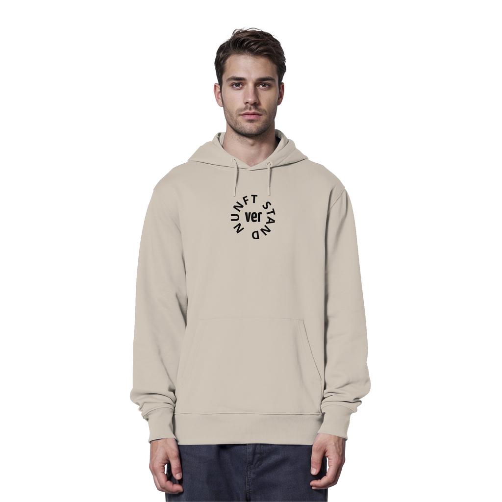 BLACK FRONT (K4) - Organic Hoodie