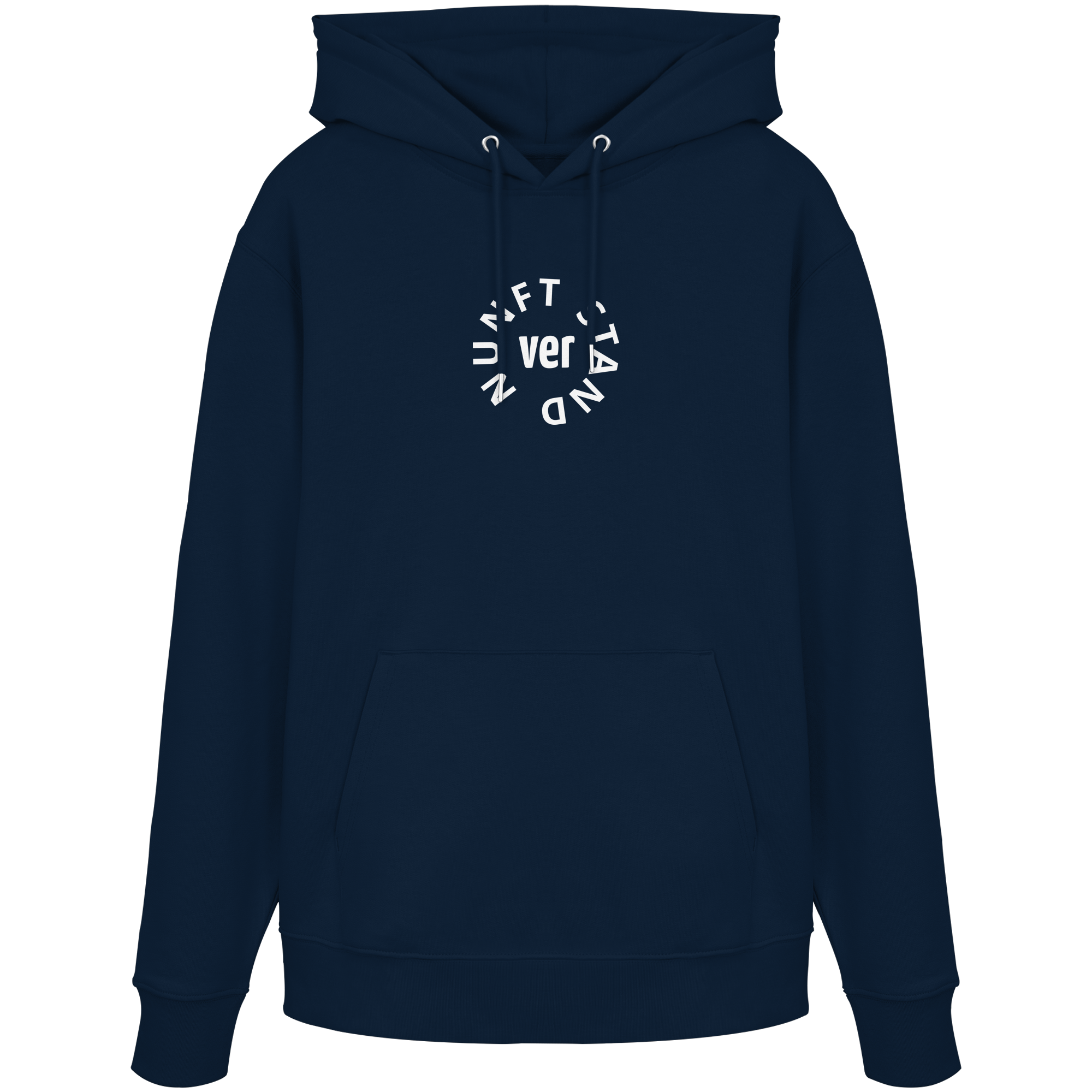 WHITE FRONT (K4) - Organic Hoodie