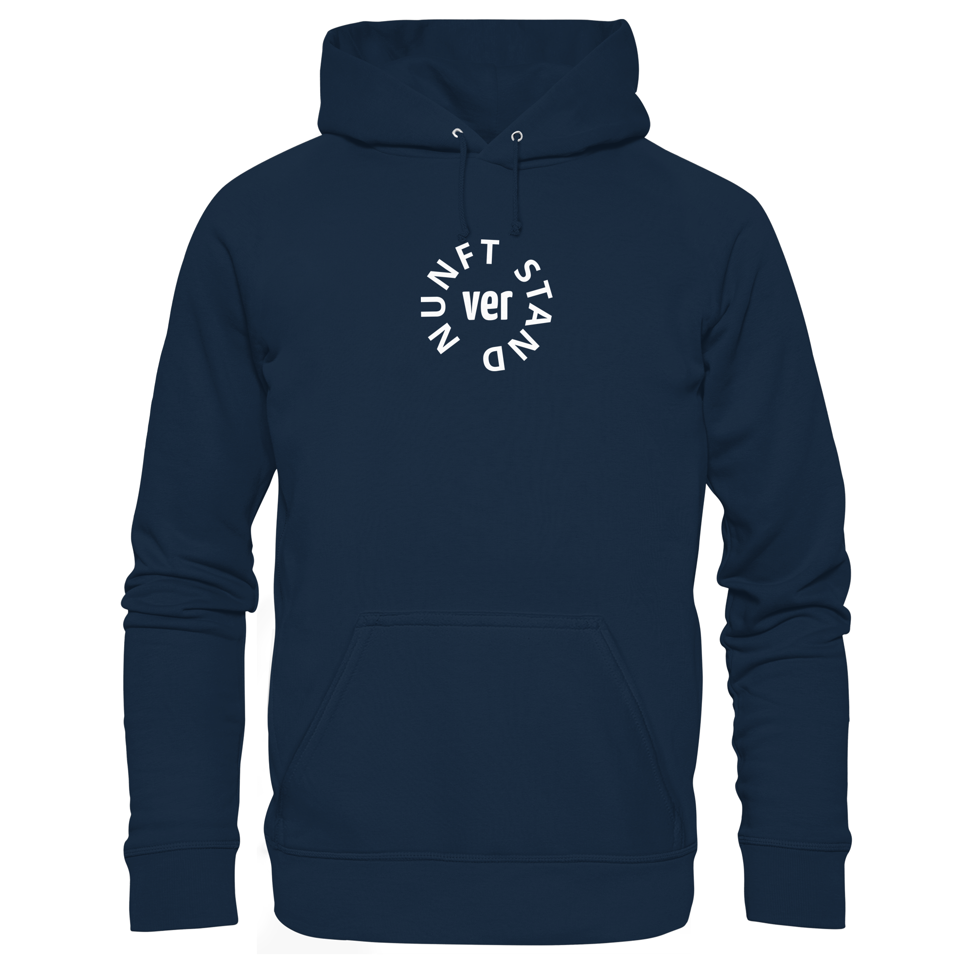 WHITE FRONT (K4) - Organic Hoodie