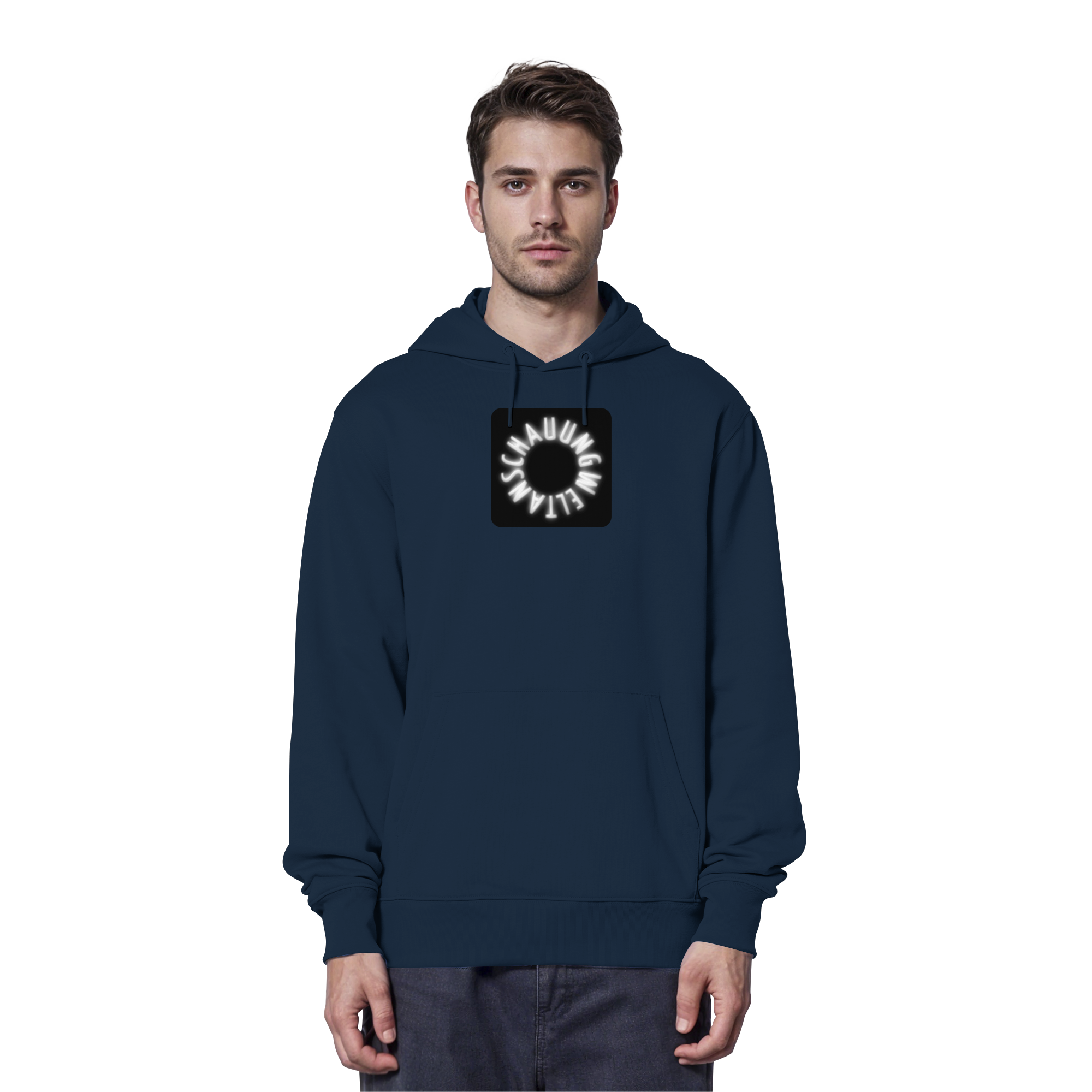WHITE FRONT (K5) - Organic Hoodie