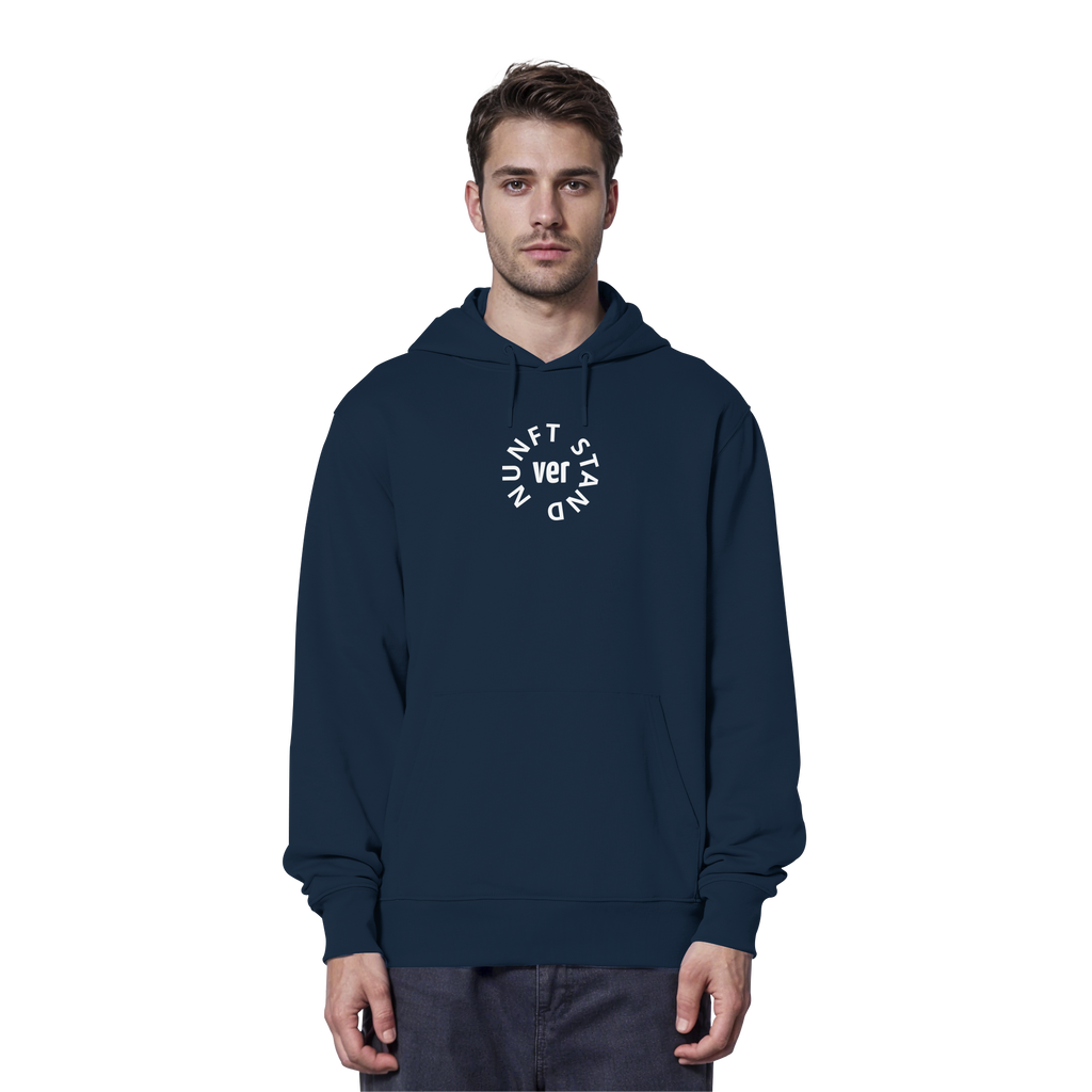 WHITE FRONT (K4) - Organic Hoodie