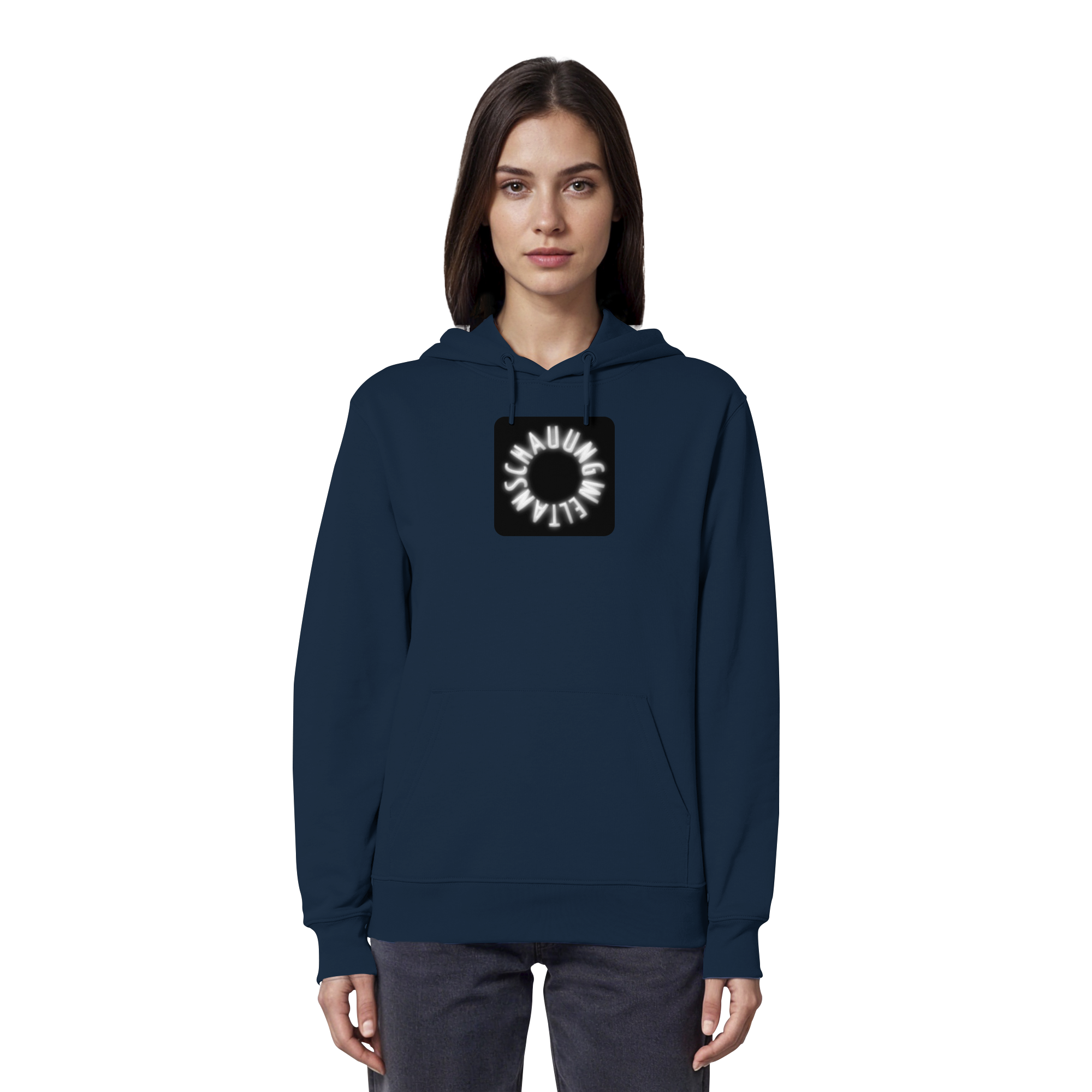 WHITE FRONT (K5) - Organic Hoodie