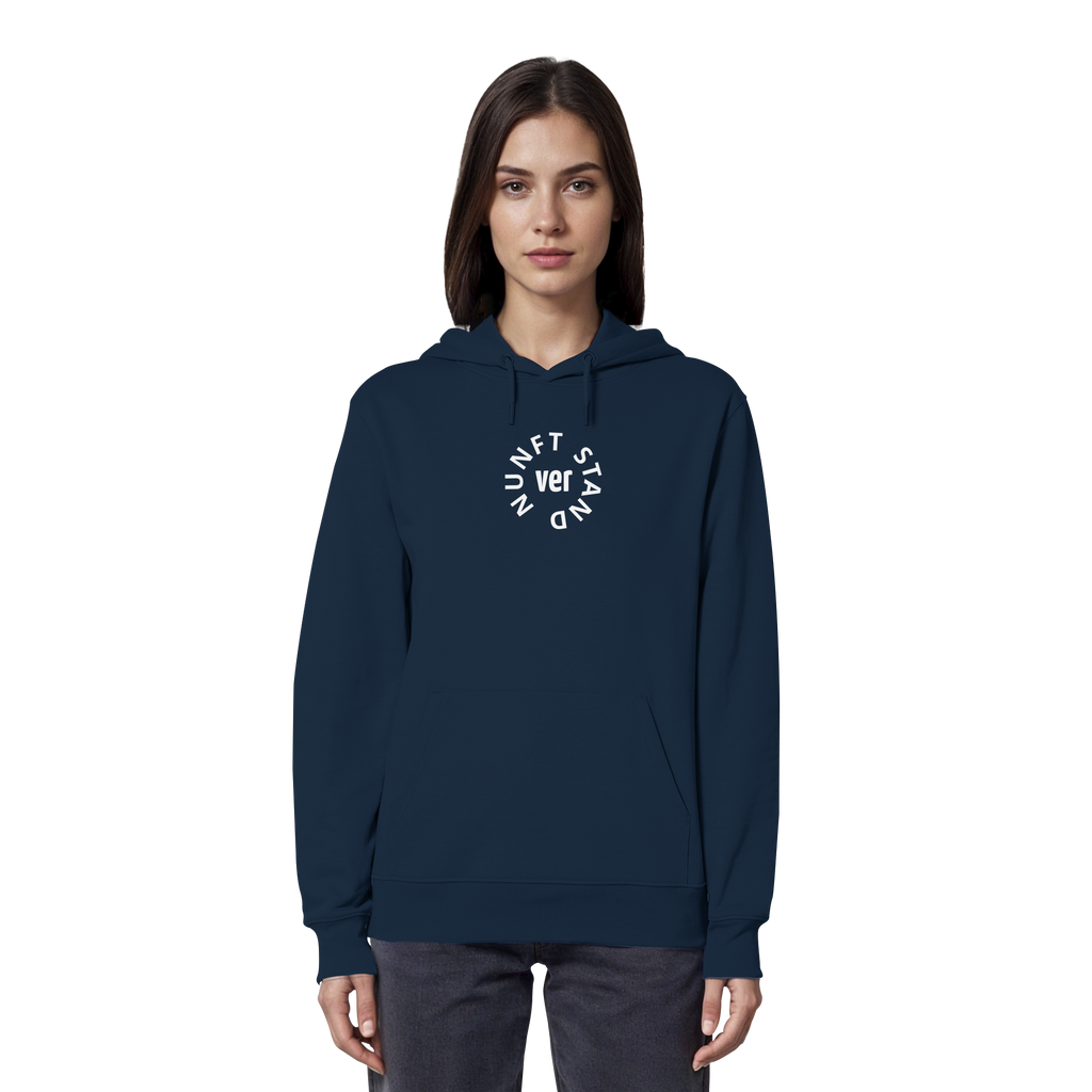 WHITE FRONT (K4) - Organic Hoodie