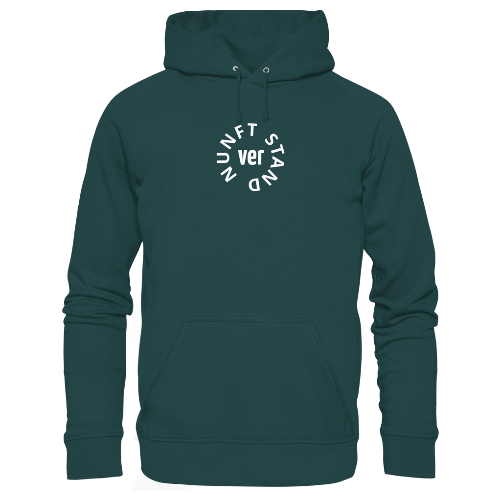 WHITE FRONT (K4) - Organic Hoodie