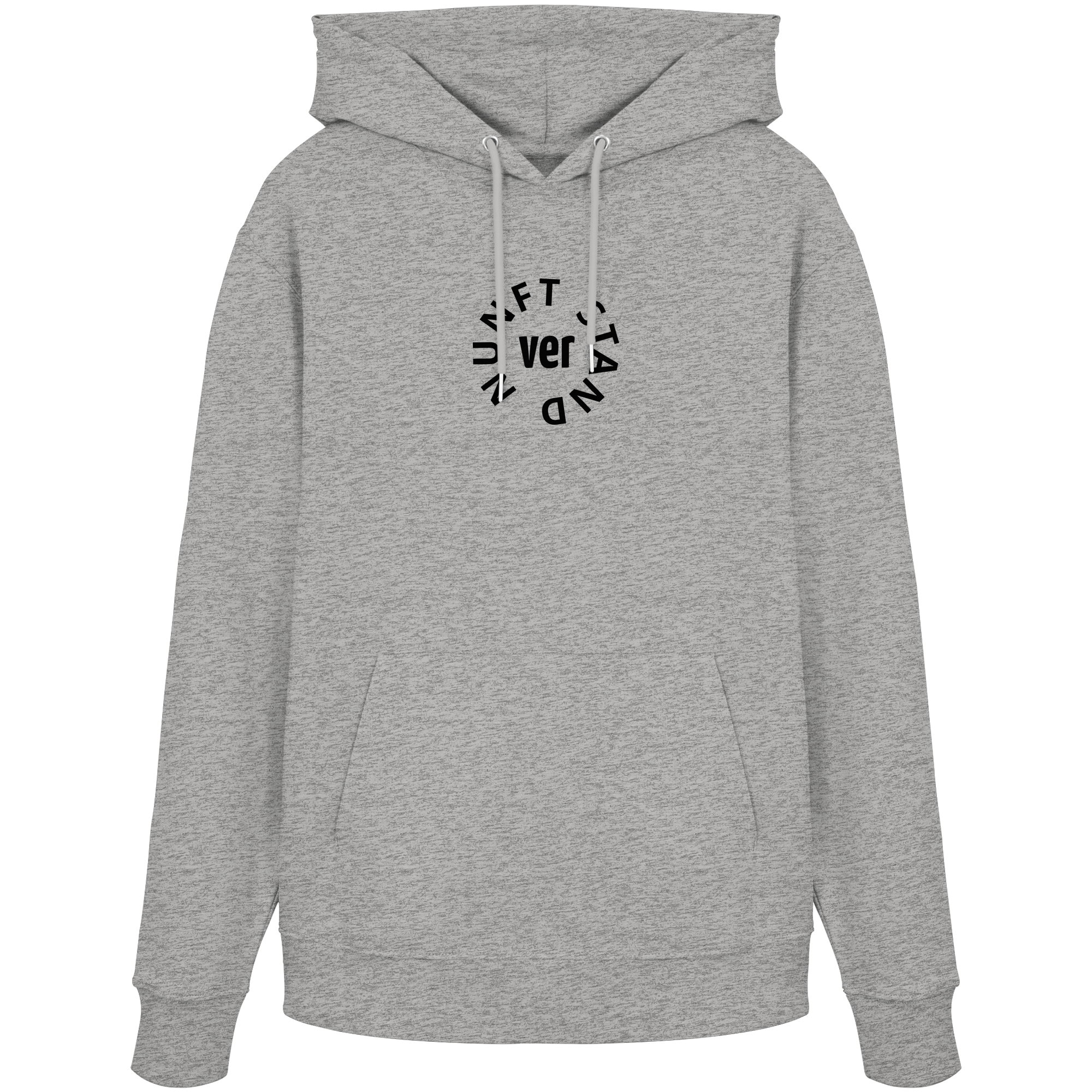 BLACK FRONT (K4) - Organic Hoodie
