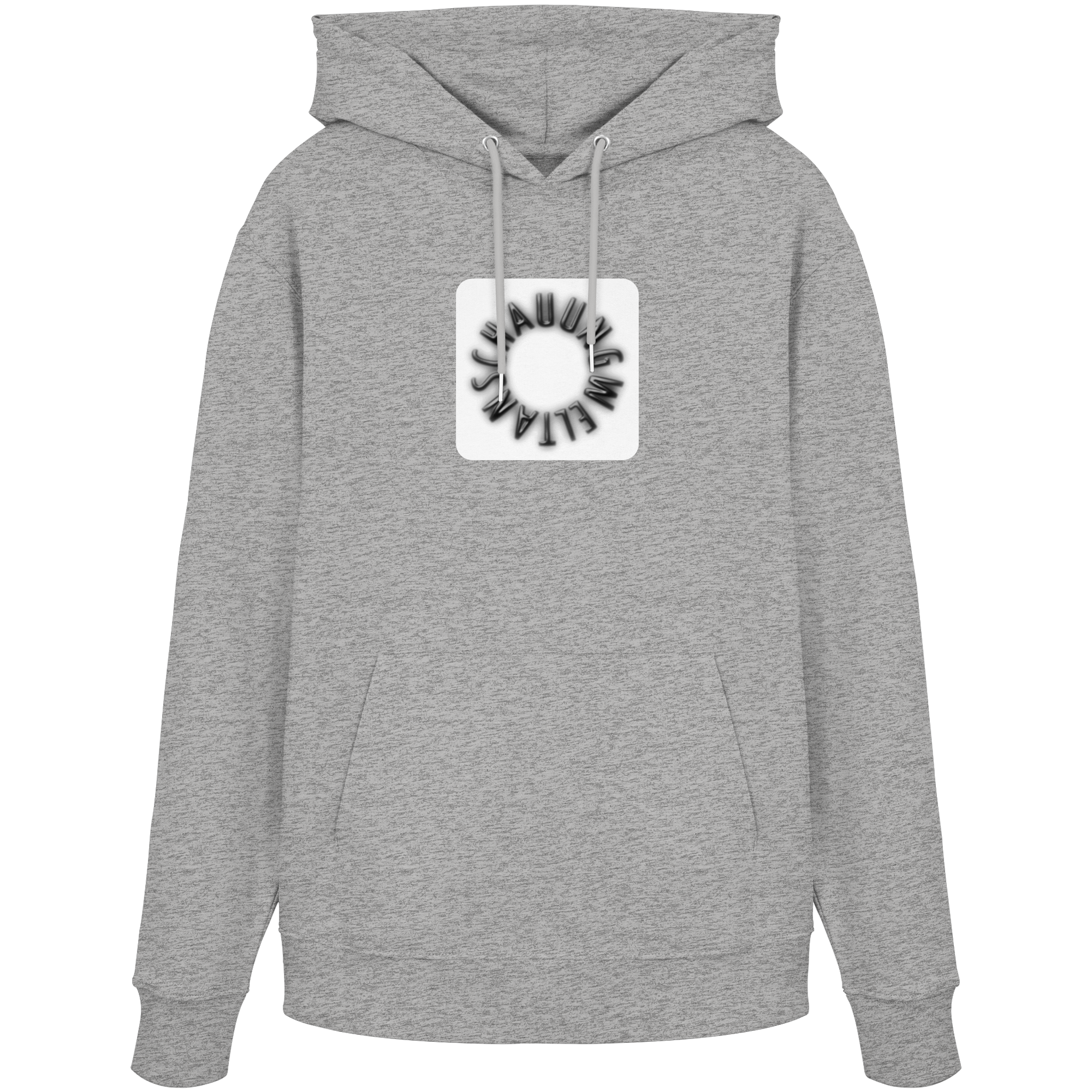 BLACK FRONT (K5) - Organic Hoodie