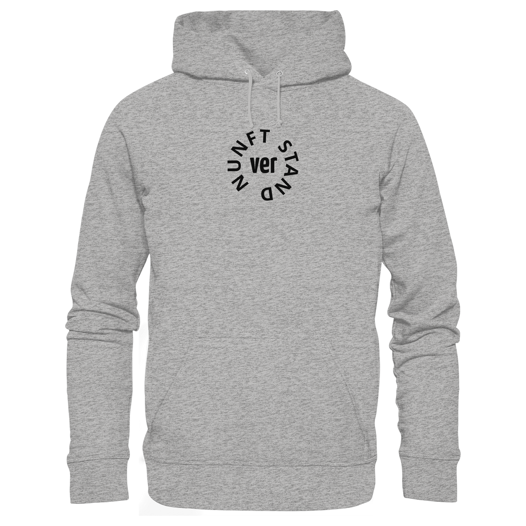 BLACK FRONT (K4) - Organic Hoodie