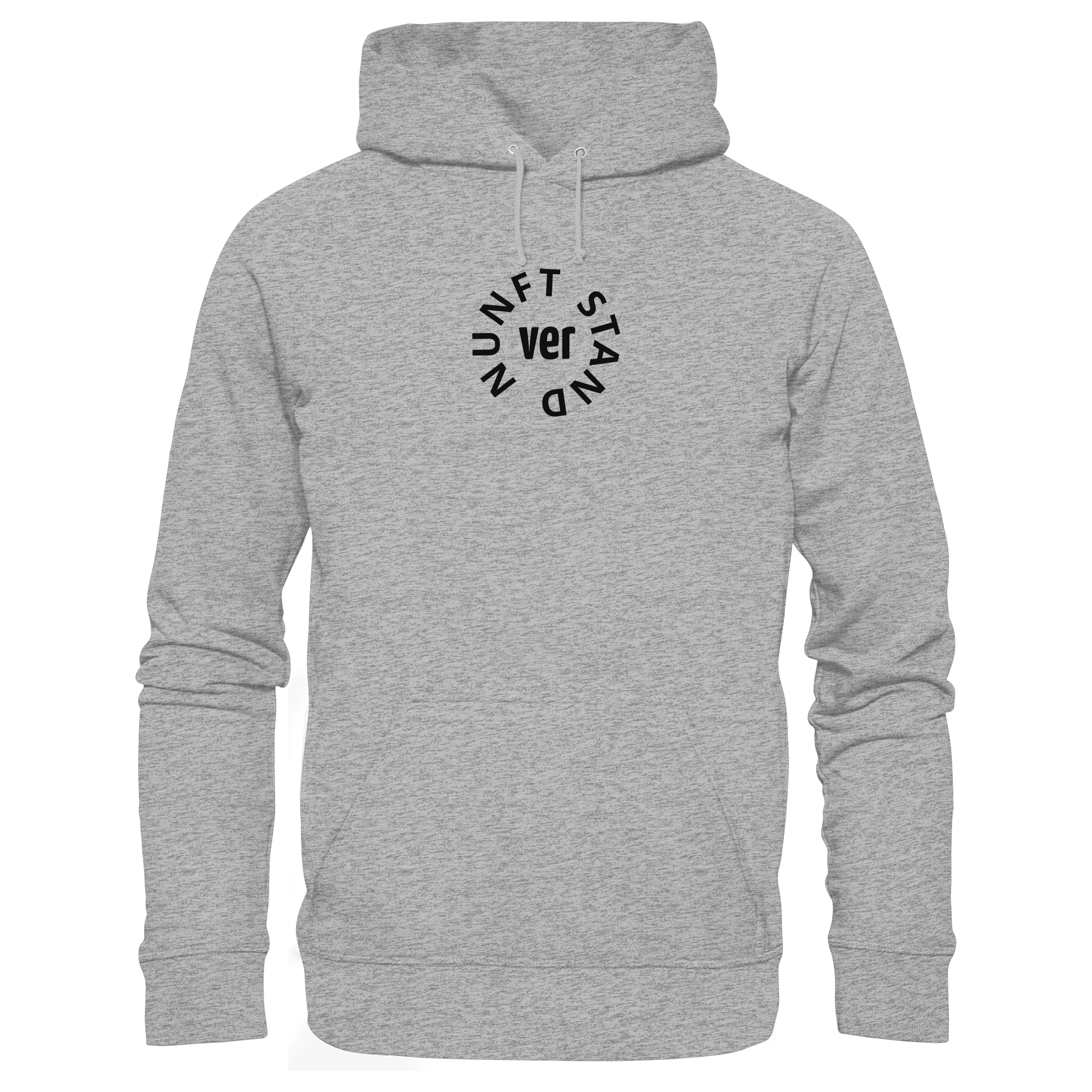 BLACK FRONT (K4) - Organic Hoodie