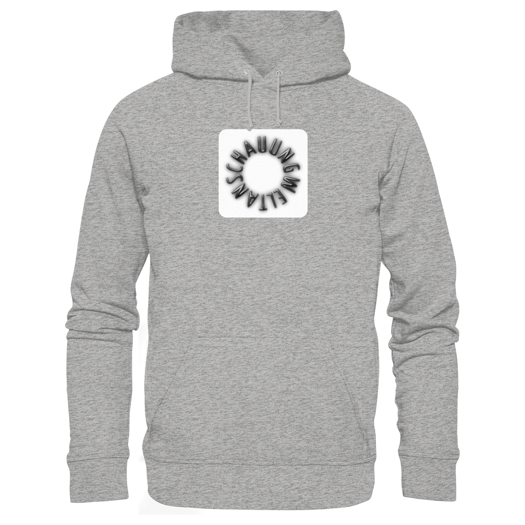 BLACK FRONT (K5) - Organic Hoodie