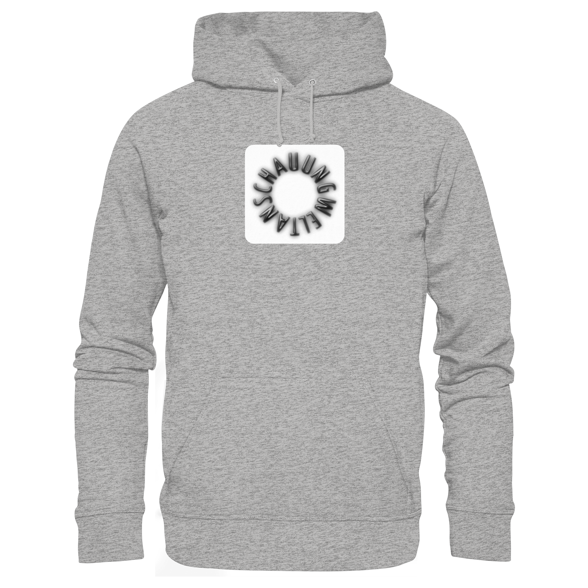 BLACK FRONT (K5) - Organic Hoodie