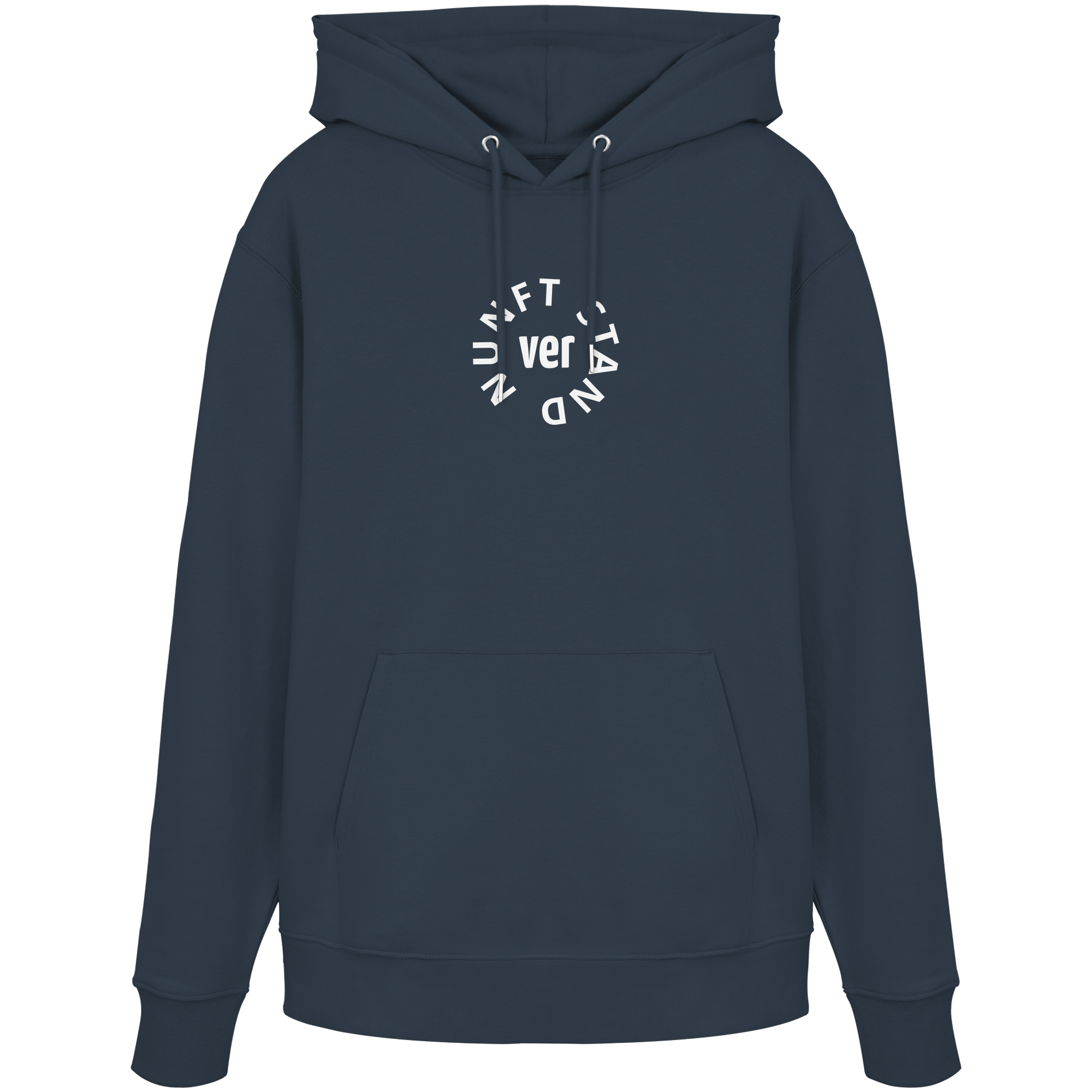 WHITE FRONT (K4) - Organic Hoodie