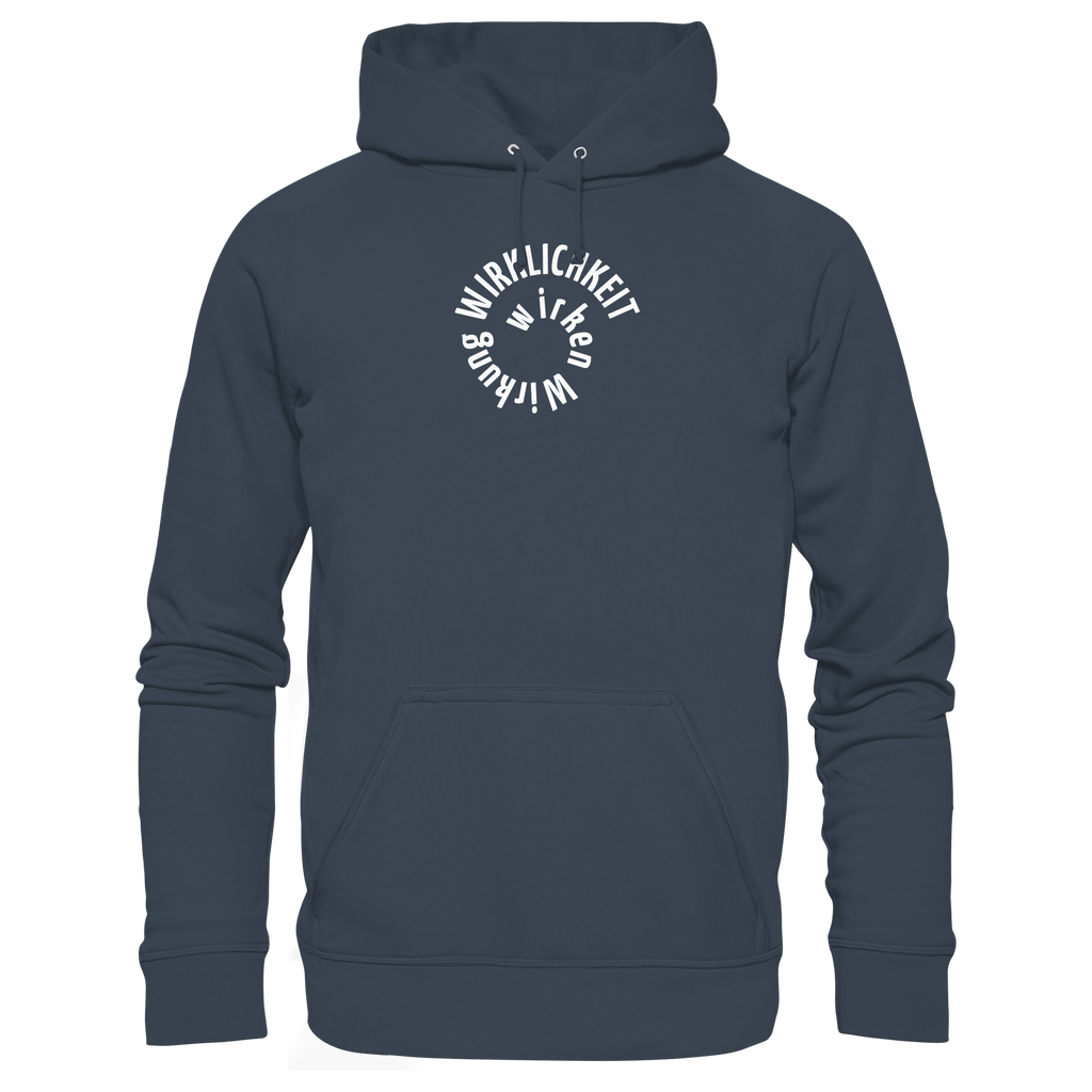 WHITE FRONT (K1) - Organic Hoodie