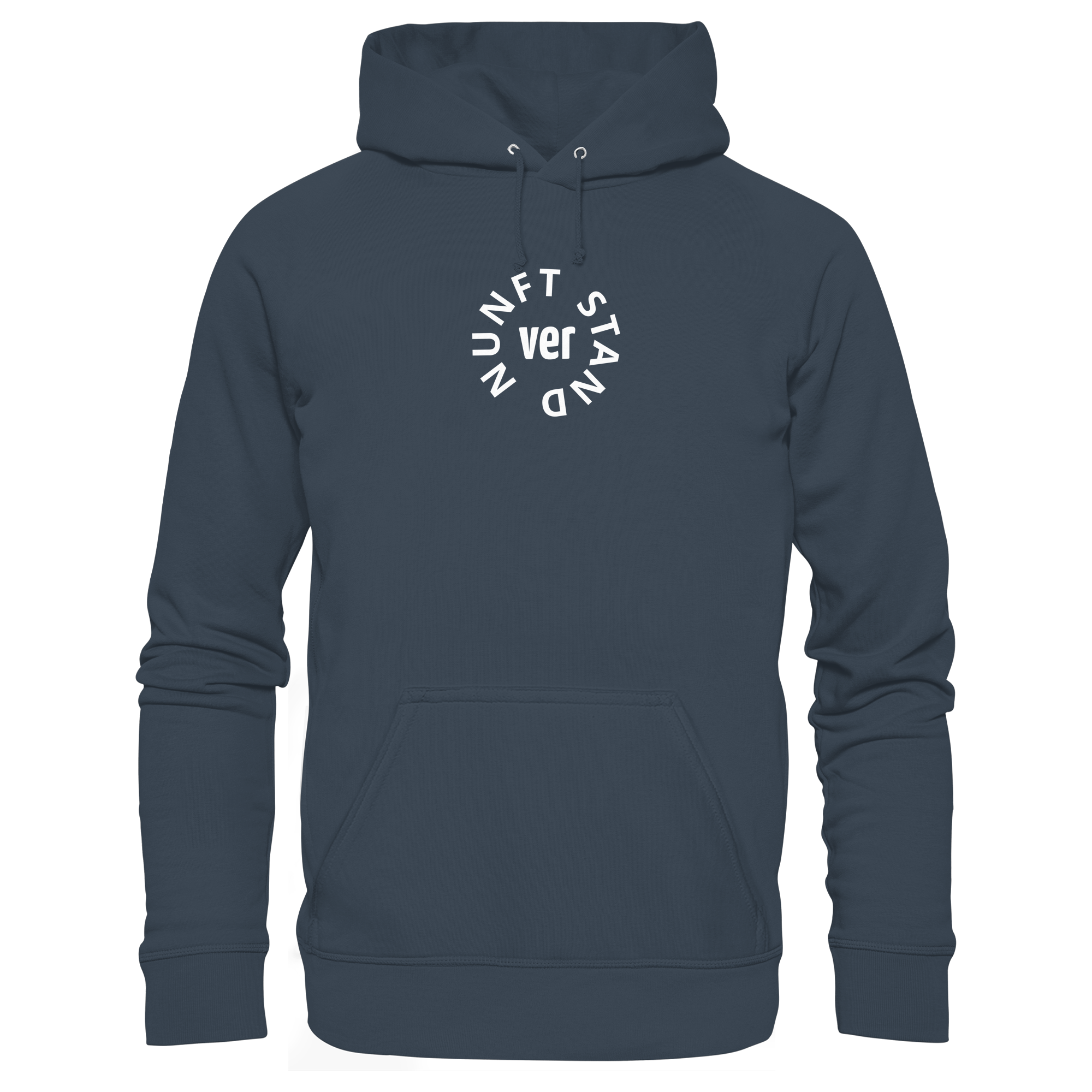 WHITE FRONT (K4) - Organic Hoodie