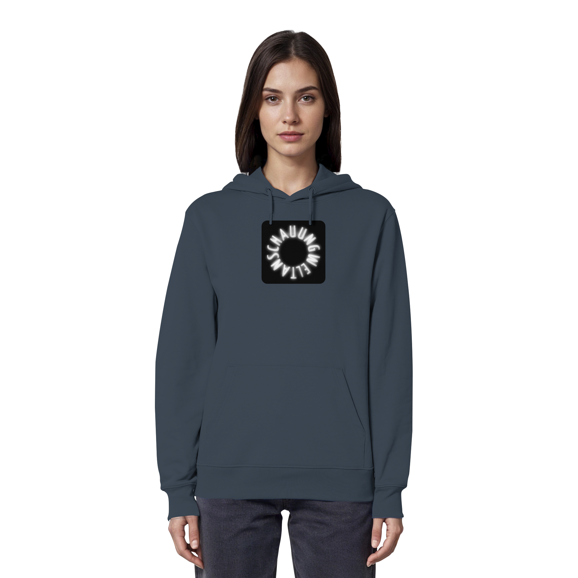 WHITE FRONT (K5) - Organic Hoodie