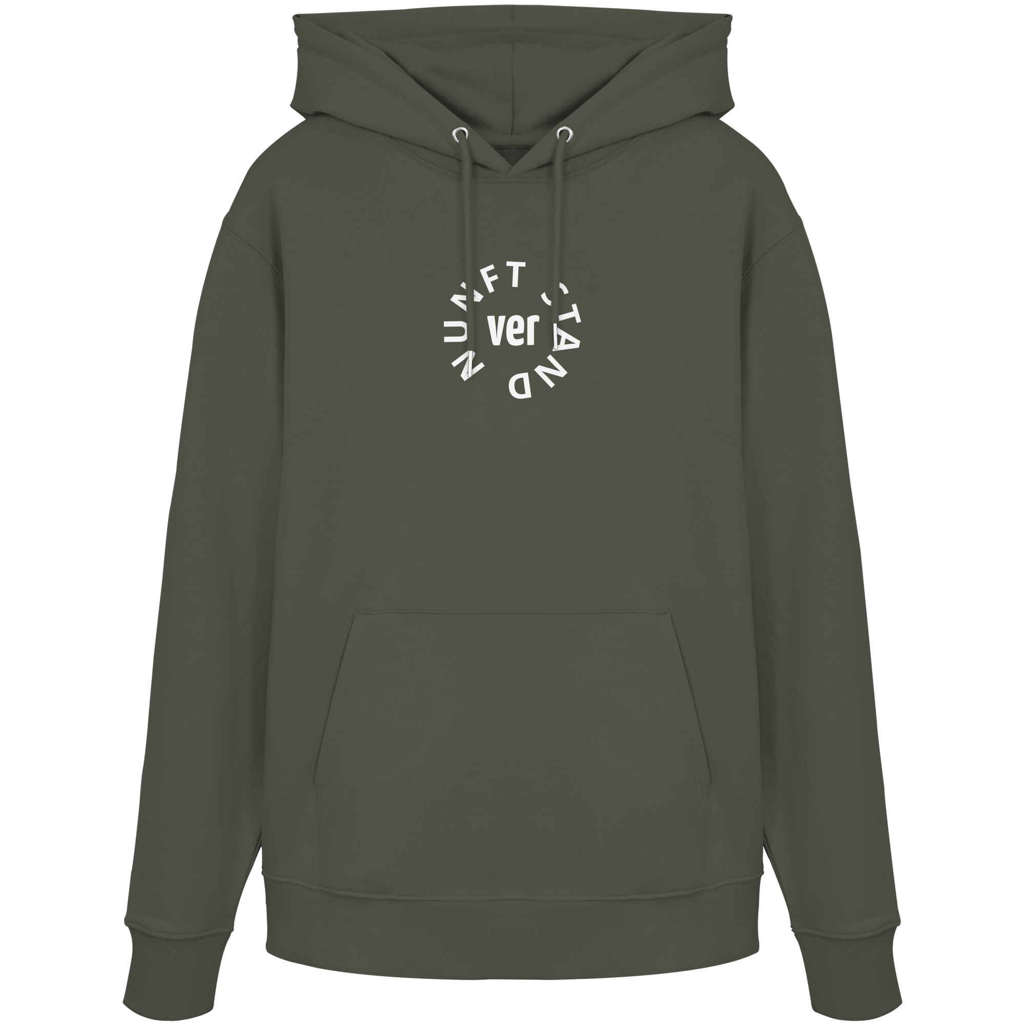 WHITE FRONT (K4) - Organic Hoodie