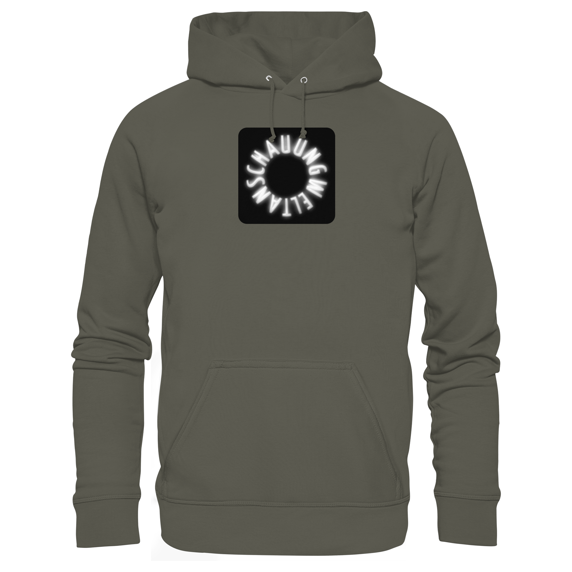 WHITE FRONT (K5) - Organic Hoodie