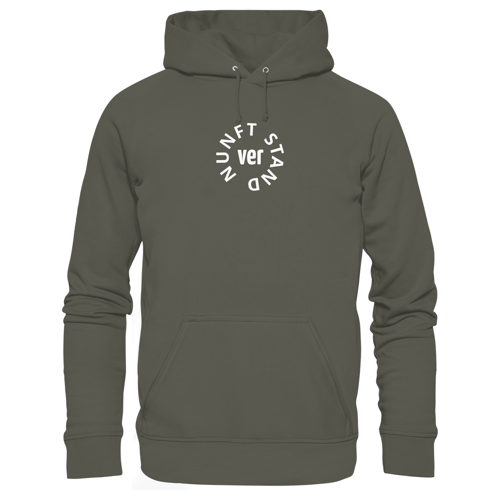 WHITE FRONT (K4) - Organic Hoodie
