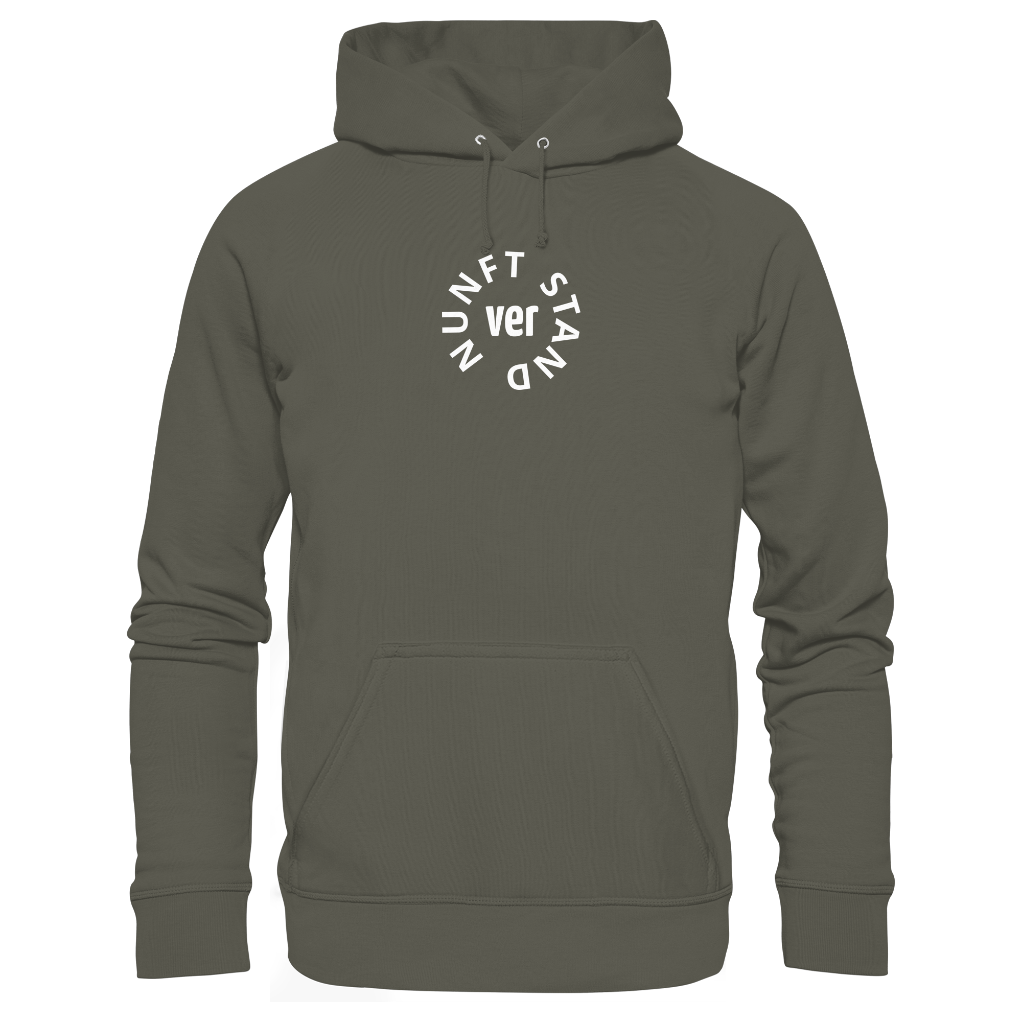WHITE FRONT (K4) - Organic Hoodie