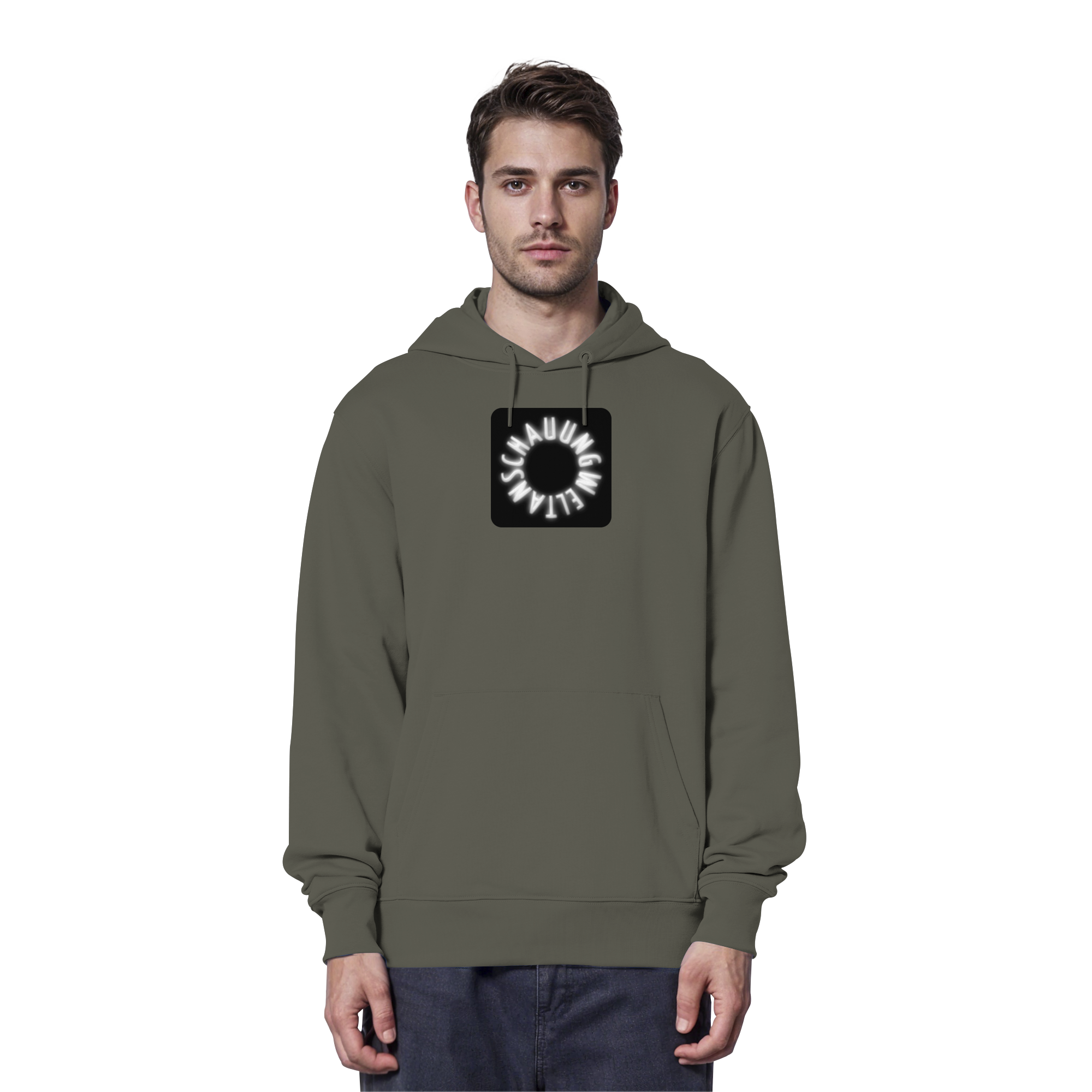 WHITE FRONT (K5) - Organic Hoodie