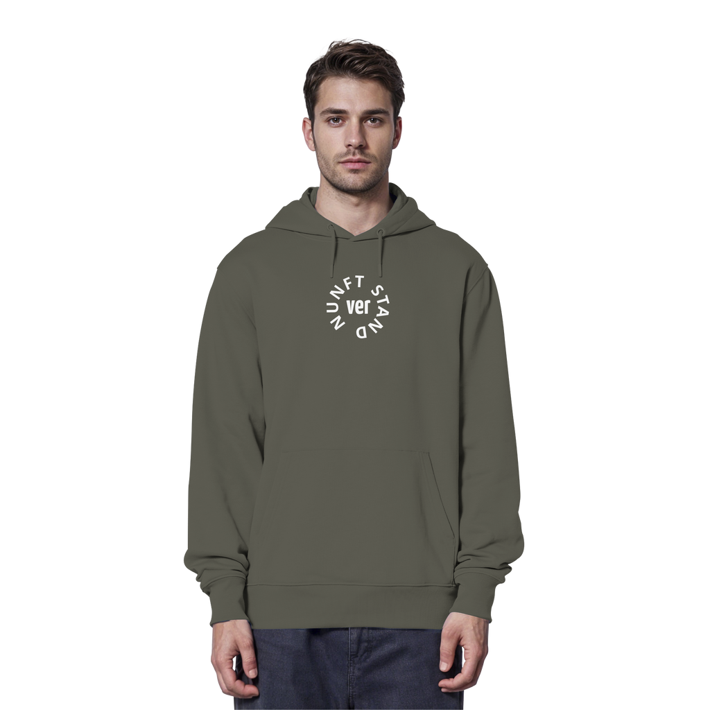 WHITE FRONT (K4) - Organic Hoodie