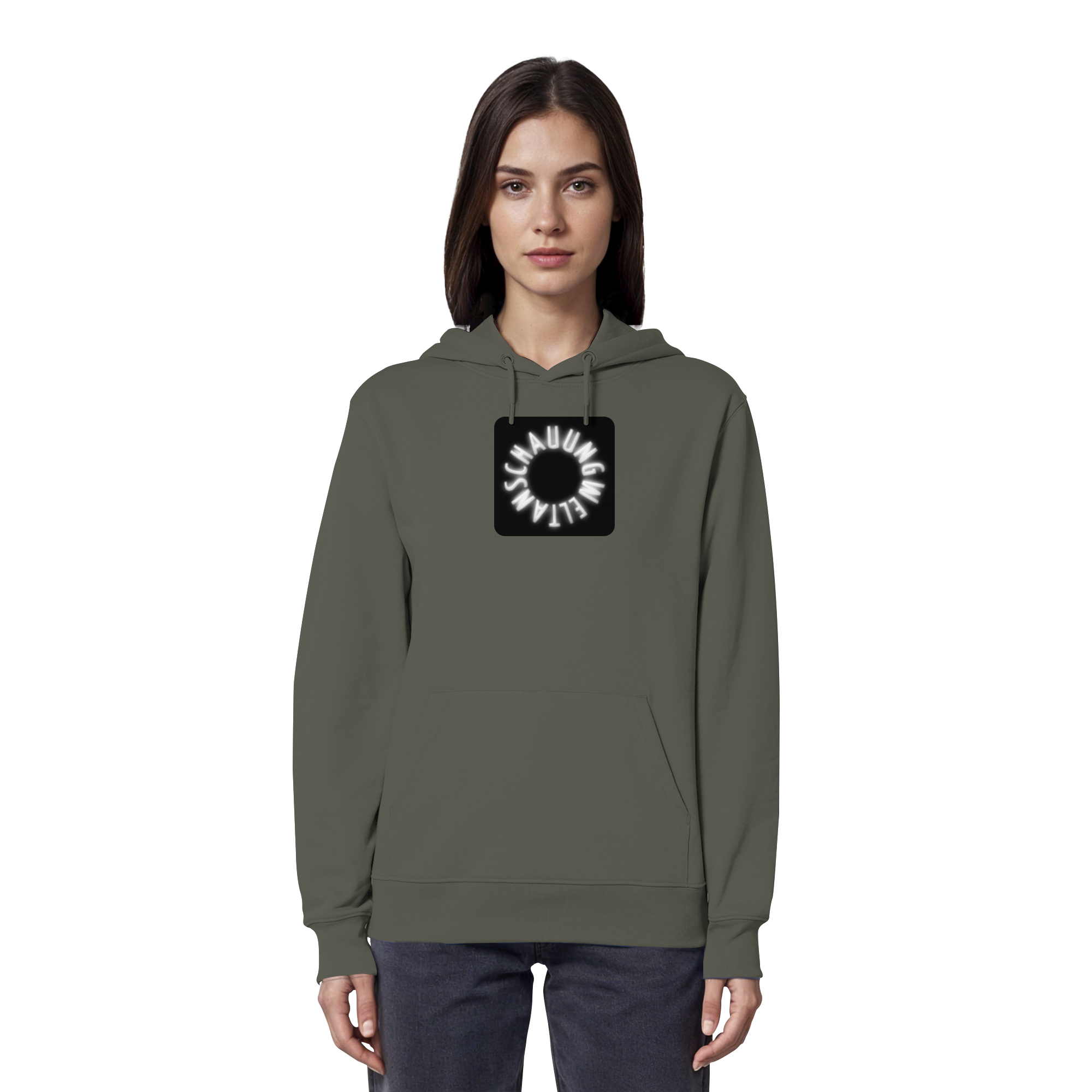 WHITE FRONT (K5) - Organic Hoodie