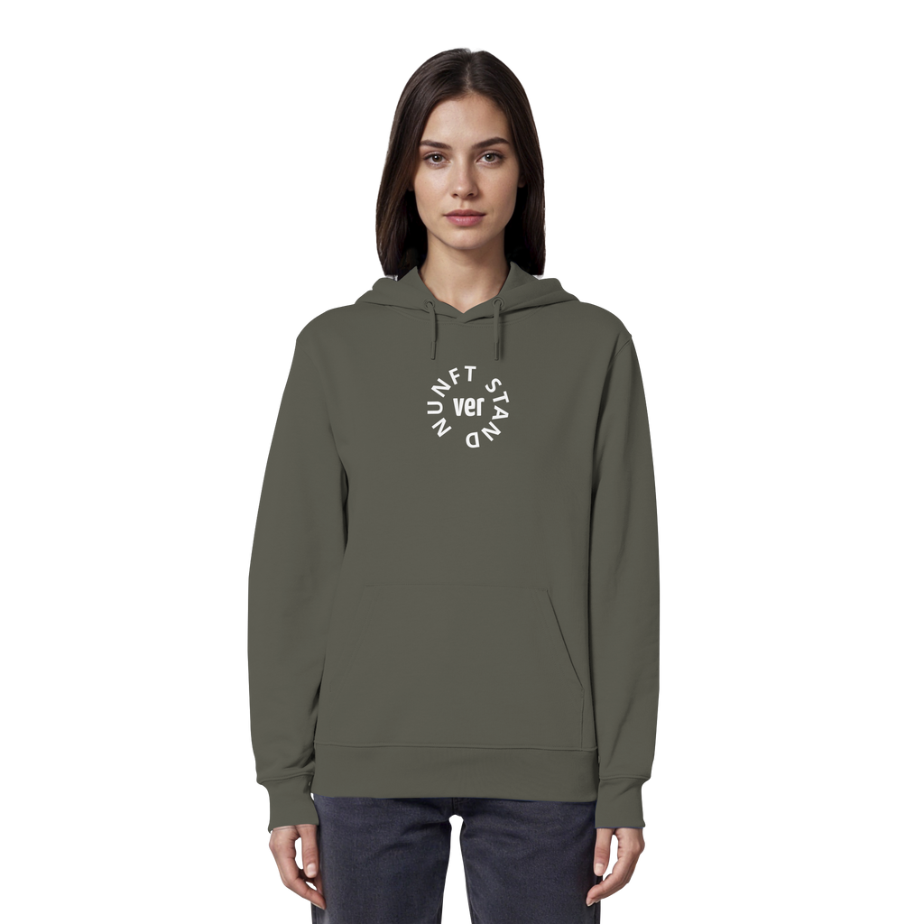 WHITE FRONT (K4) - Organic Hoodie
