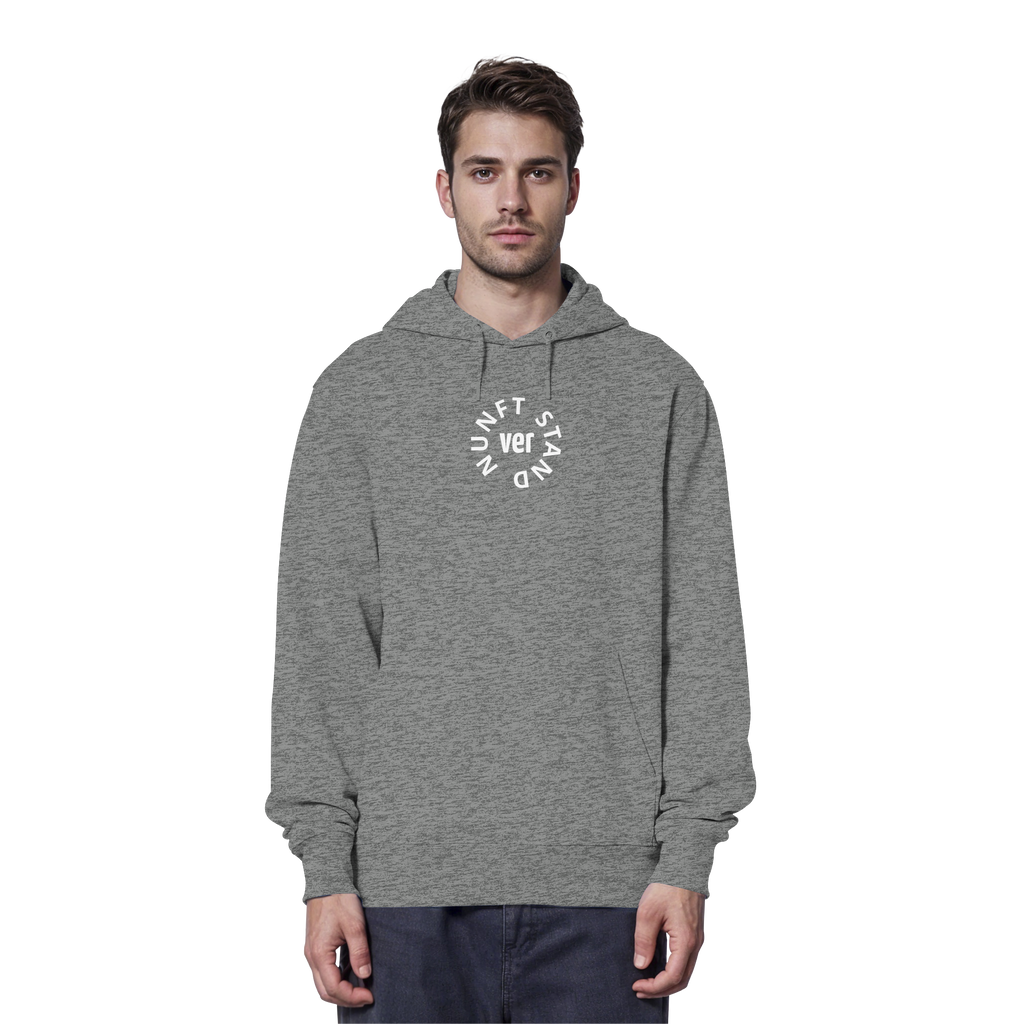 WHITE FRONT (K4) - Organic Hoodie
