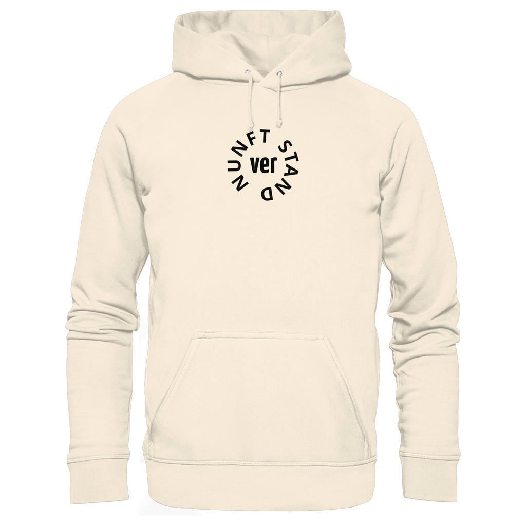 BLACK FRONT (K4) - Organic Hoodie